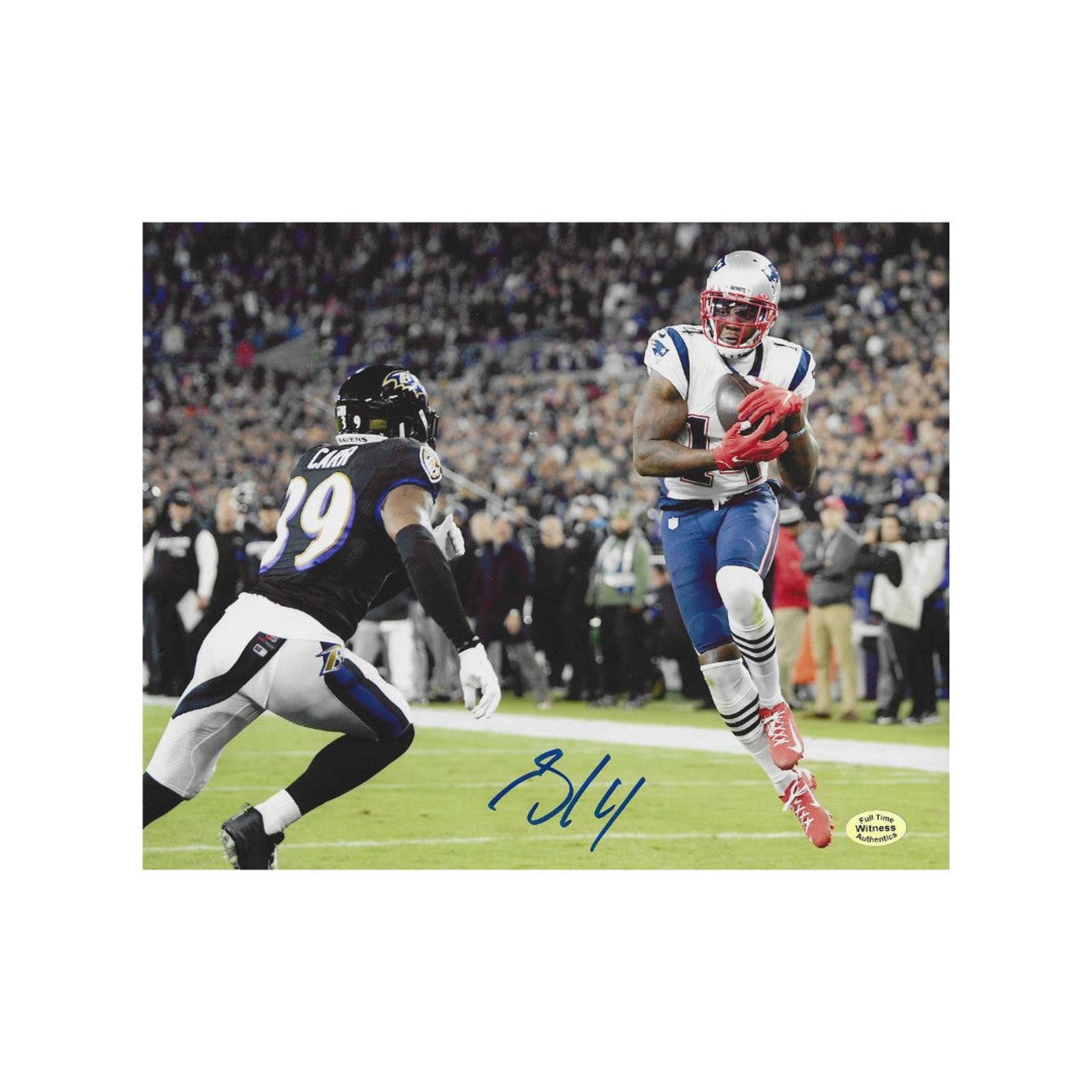 Other Mohammed Sanu Sr. Patriots Signed 8x10 photo coa W/Frame Size ONE SIZE - 3 Thumbnail
