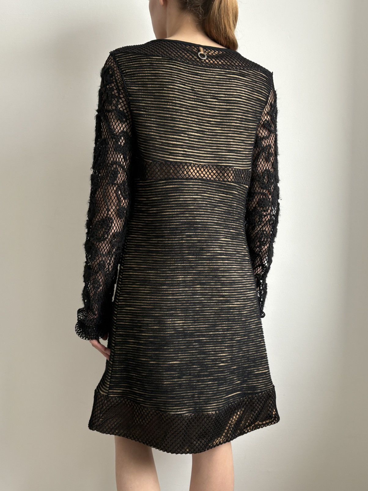Other Save The Queen Dress Black Mesh Metallic Copper Boho Printed Size XL / US 12-14 / IT 48-50 - 5 Thumbnail