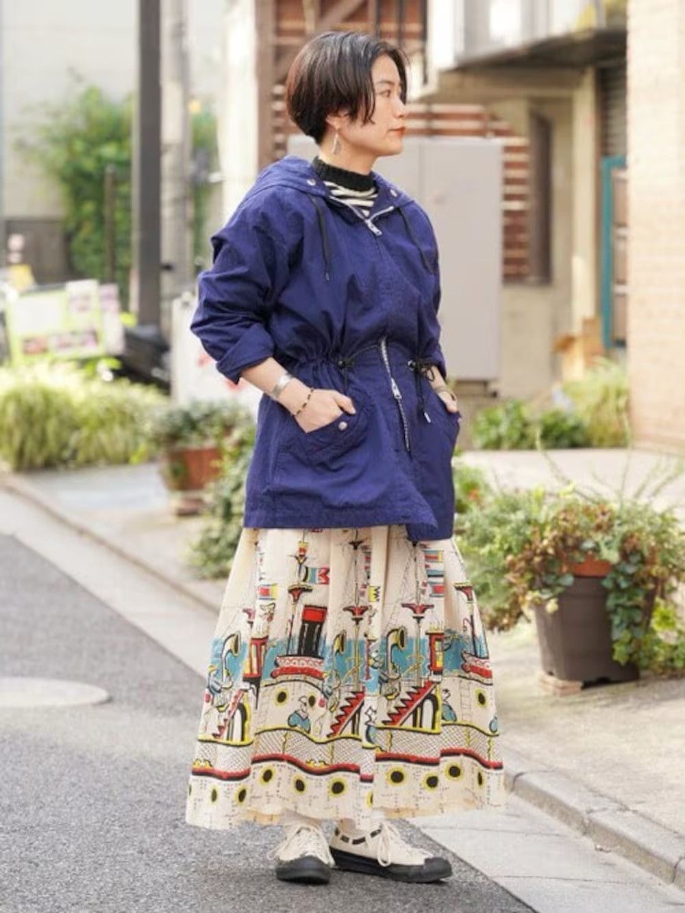 Toyo Enterprises 🔥 Sea Cruise Novelty 50's Border Print Travel Fantasy Skirt Size 29" - 1 Thumbnail