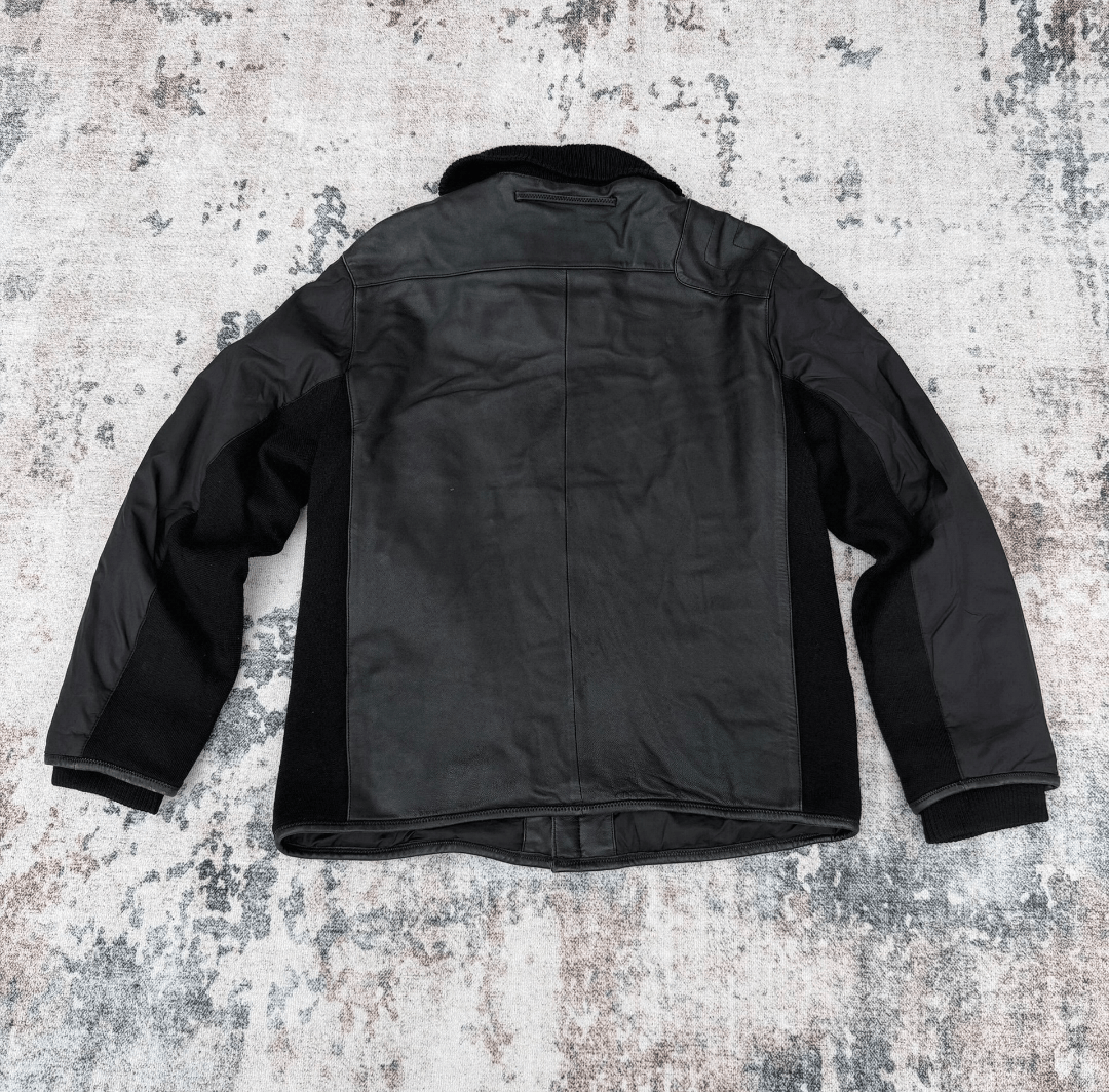 Prada Prada Sport 00s Leather Knit Hybrid Jacket Techwear Archive Size US M / EU 48-50 / 2 - 3 Thumbnail