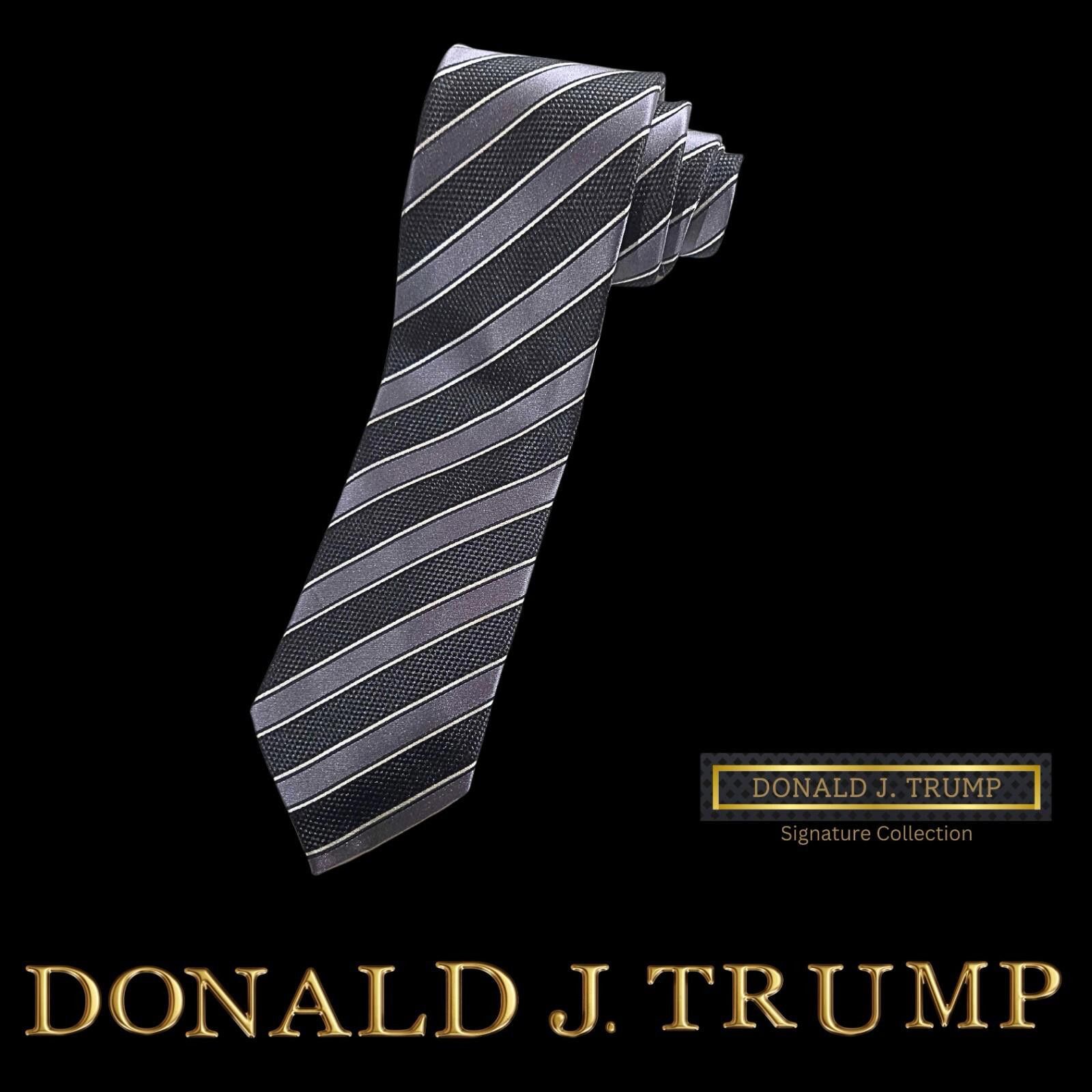 Designer Donald J Trump Signature Collection Necktie Striped New Size ONE SIZE - 1 Thumbnail