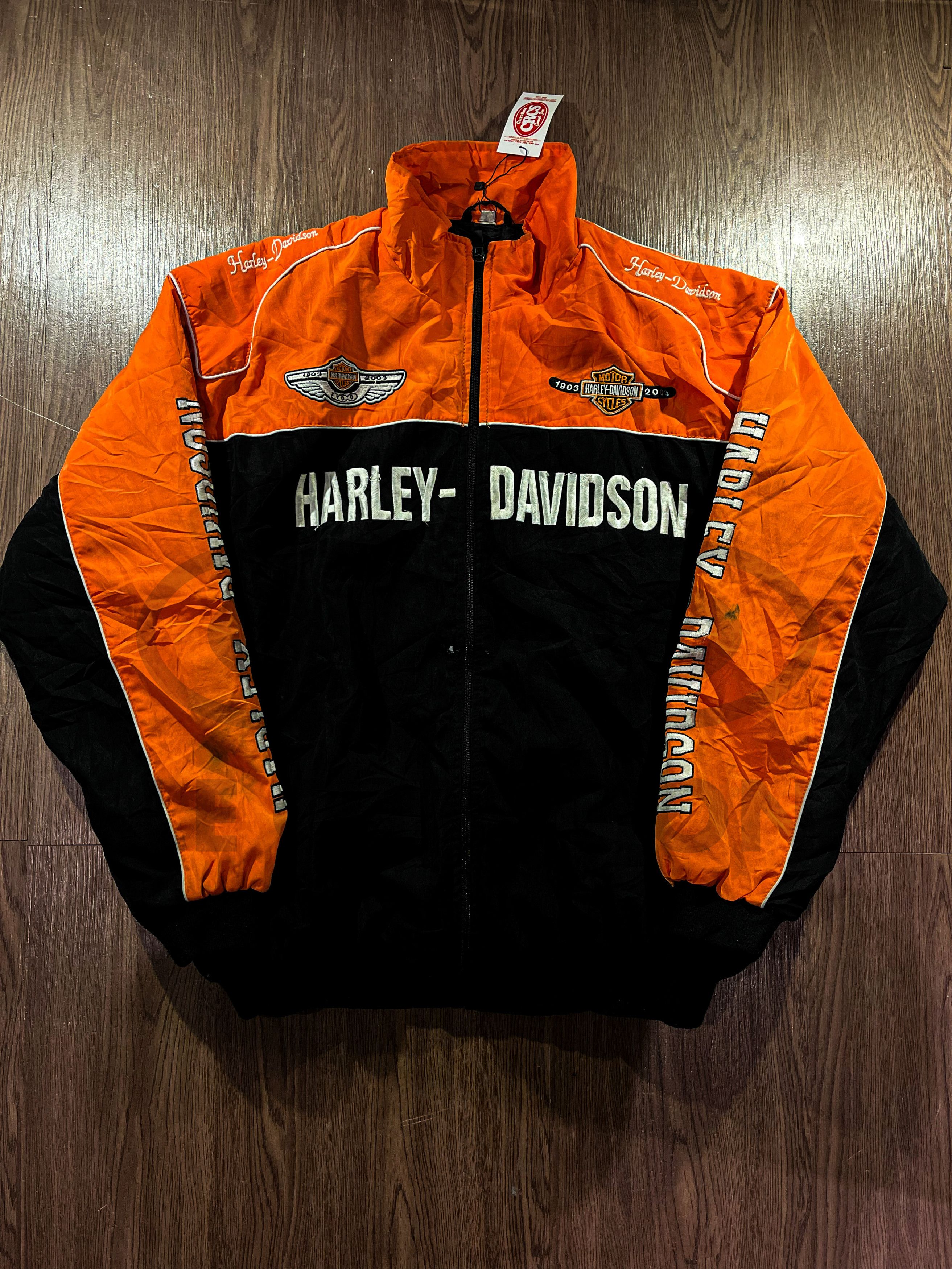 Harley Davidson Harley Davidson 100th Anniversary taped Racing Jacket Size US XL / EU 56 / 4 - 3 Thumbnail