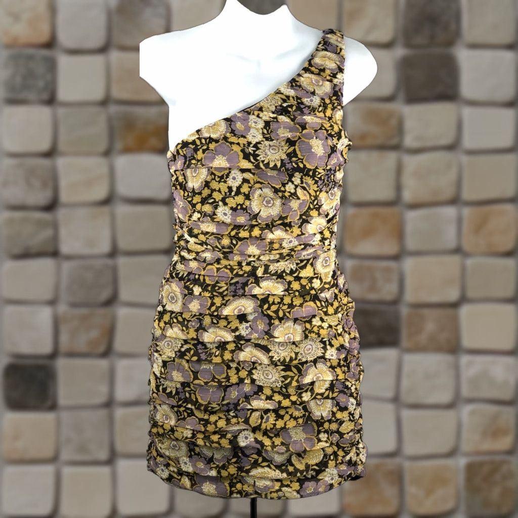 zara yellow one shoulder dress Zara One shoulder dress , Brand new with tags, Zara