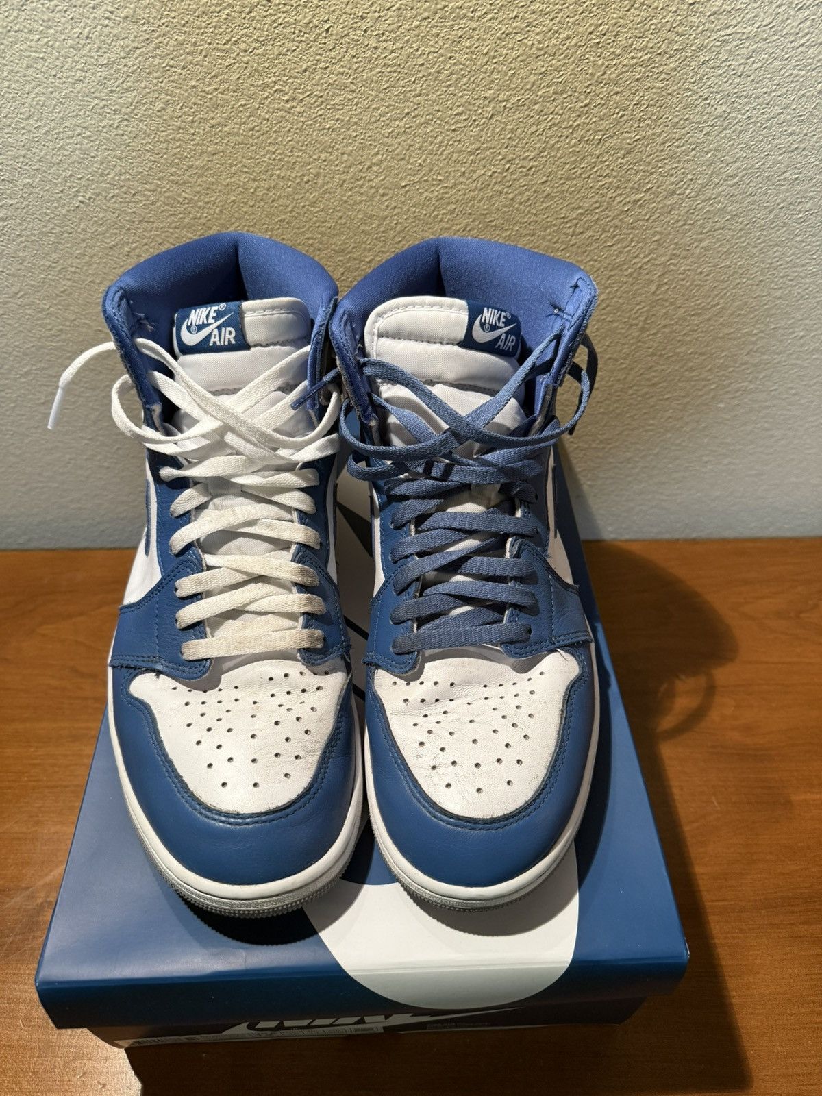 Jordan Brand × Nike Jordan 1 Retro True Blue Size US 12 / EU 45 - 4 Thumbnail