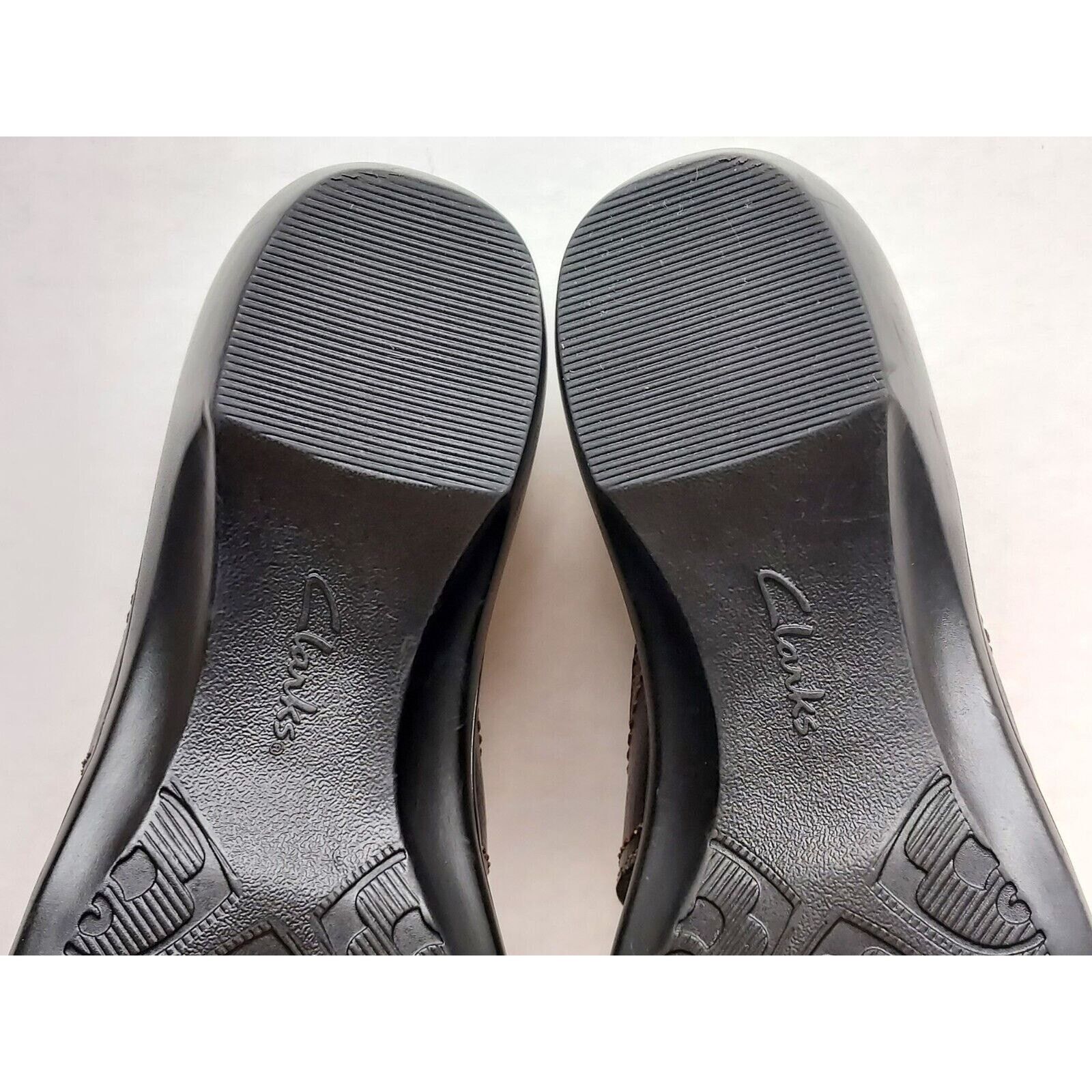 Clarks Clarks Womens | Black | Leather Block Slide Sandals Size 6 Size US 6 / IT 36 - 11 Thumbnail