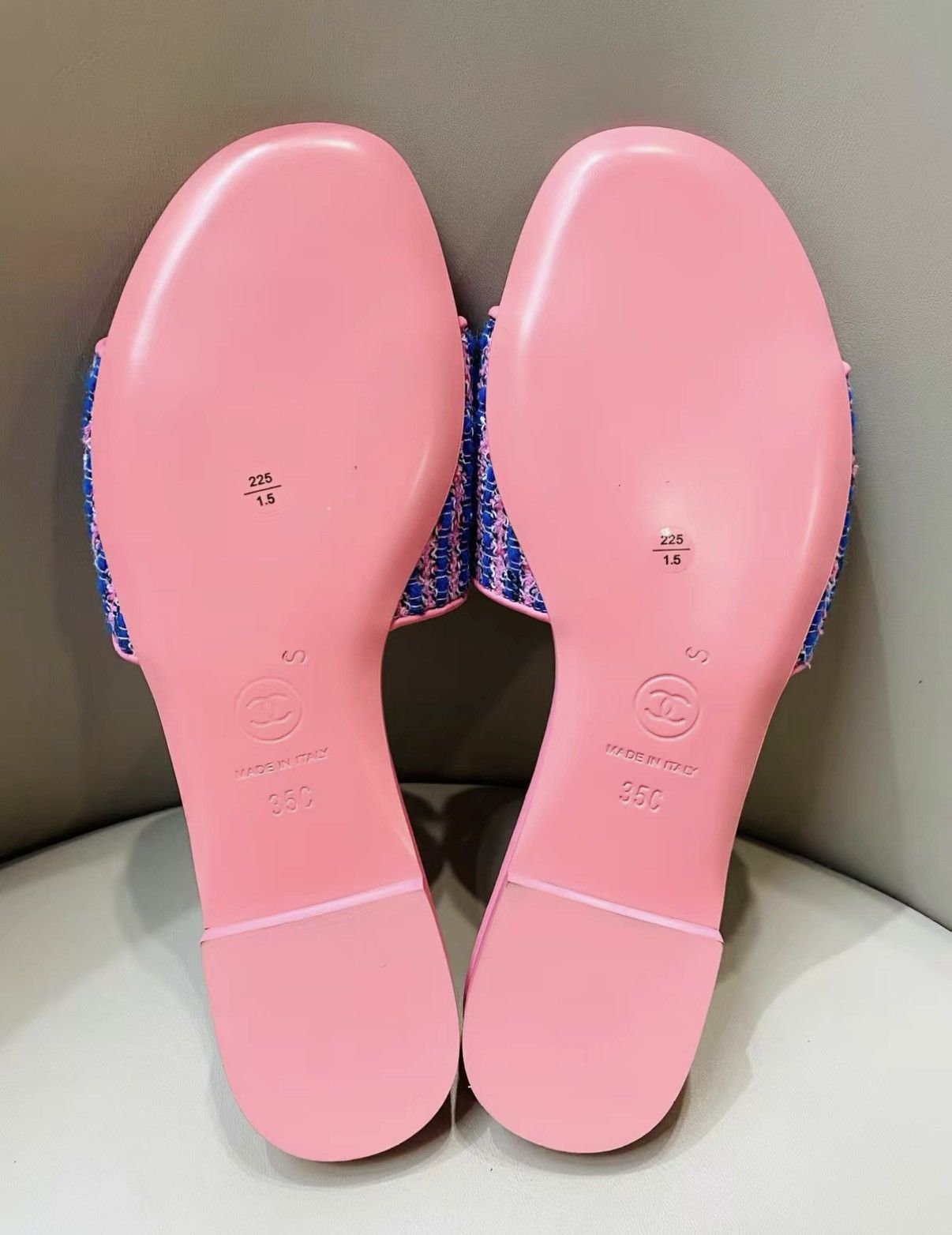 Chanel Chanel Tweed Flat Slides J33 Size US 5 / IT 35 - 4 Thumbnail