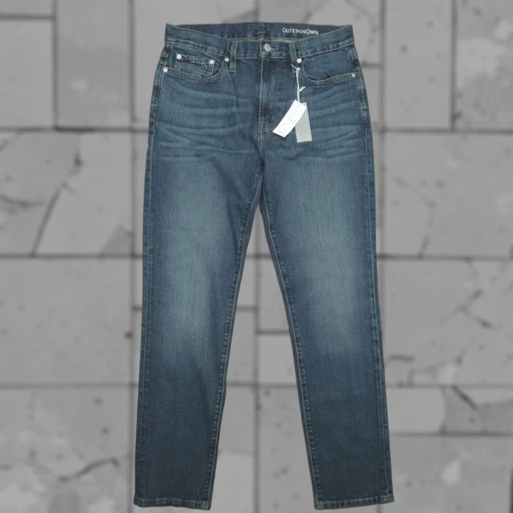 Outerknown Outerknown Sea Jeans Local Straight Fit Denim 29x30 Blue Organic Cotton Mens Jeans Regular Straight Cotton Blend Size US 29 - 1 Thumbnail