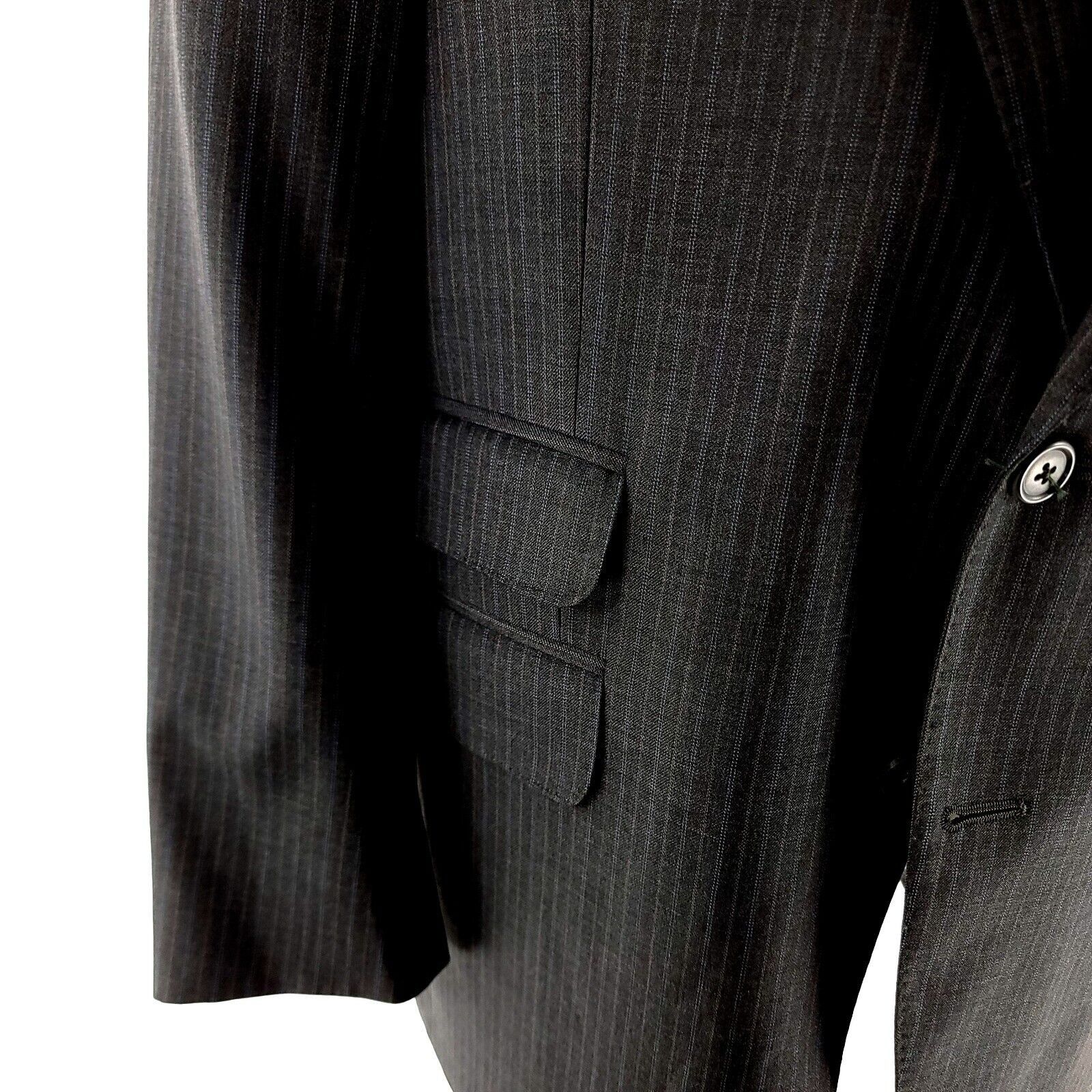 Peter Millar DAMAGED Peter Millar Wool 2 Button Suit Jacket 40S Gray W/ B Size 40S - 4 Thumbnail