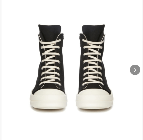 Rick Owens Drkshdw Rick Owens DRKSHDW Black High Top Sneakers Women's Size 38.5 Size US 8.5 / IT 38.5 - 1 Thumbnail