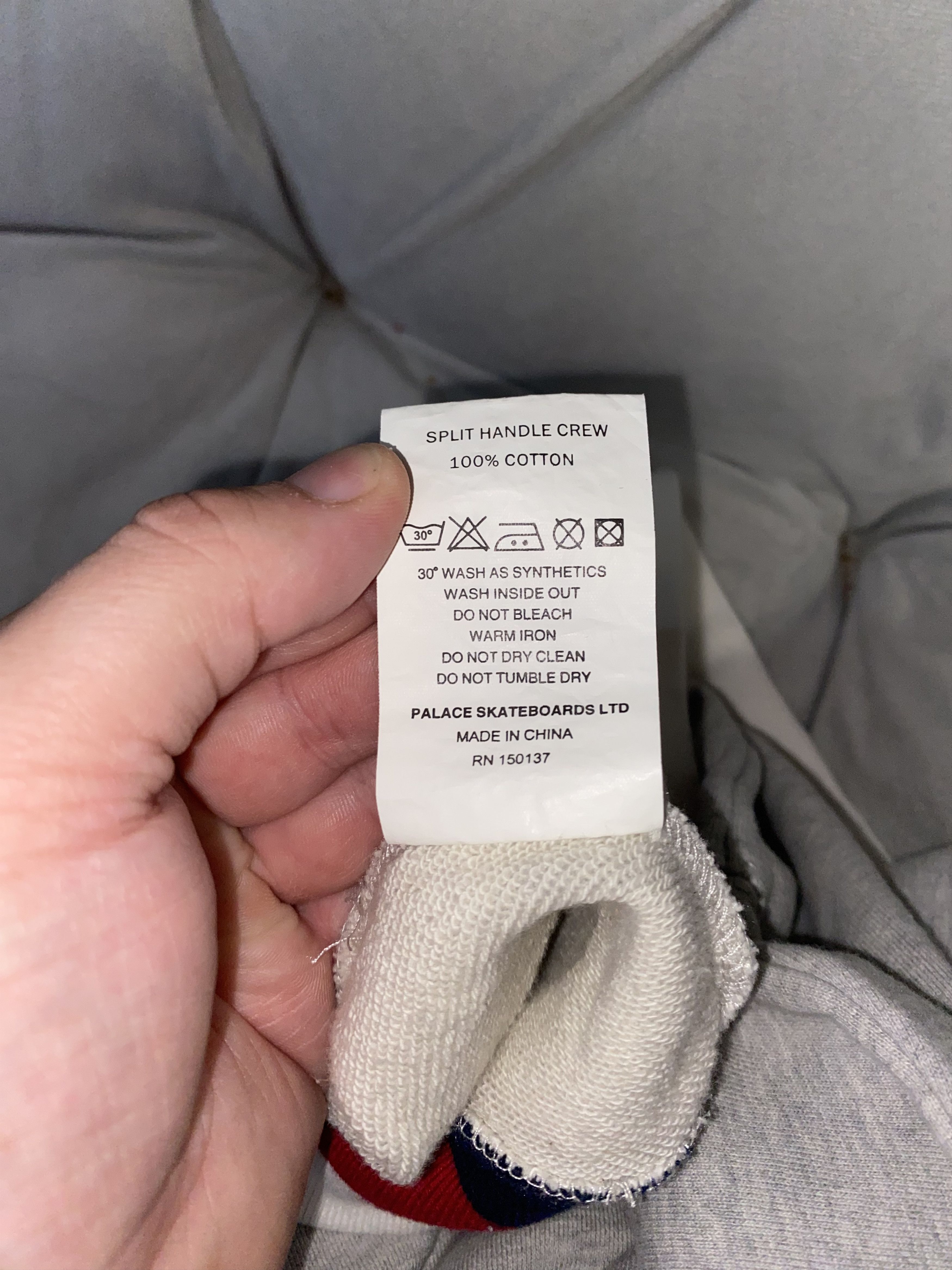 Palace Palace Grey Sweatshirt Size US L / EU 52-54 / 3 - 4 Thumbnail