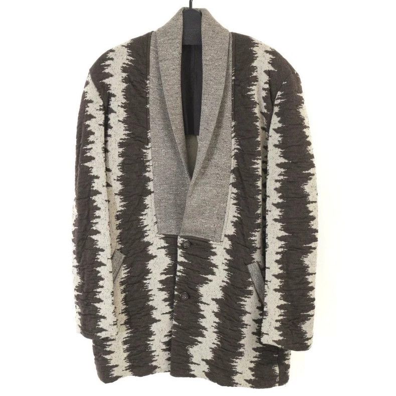 Issey Miyake issey miyake size:one size Striped wool knitted coat Size US XXS / EU 40 - 1 Thumbnail