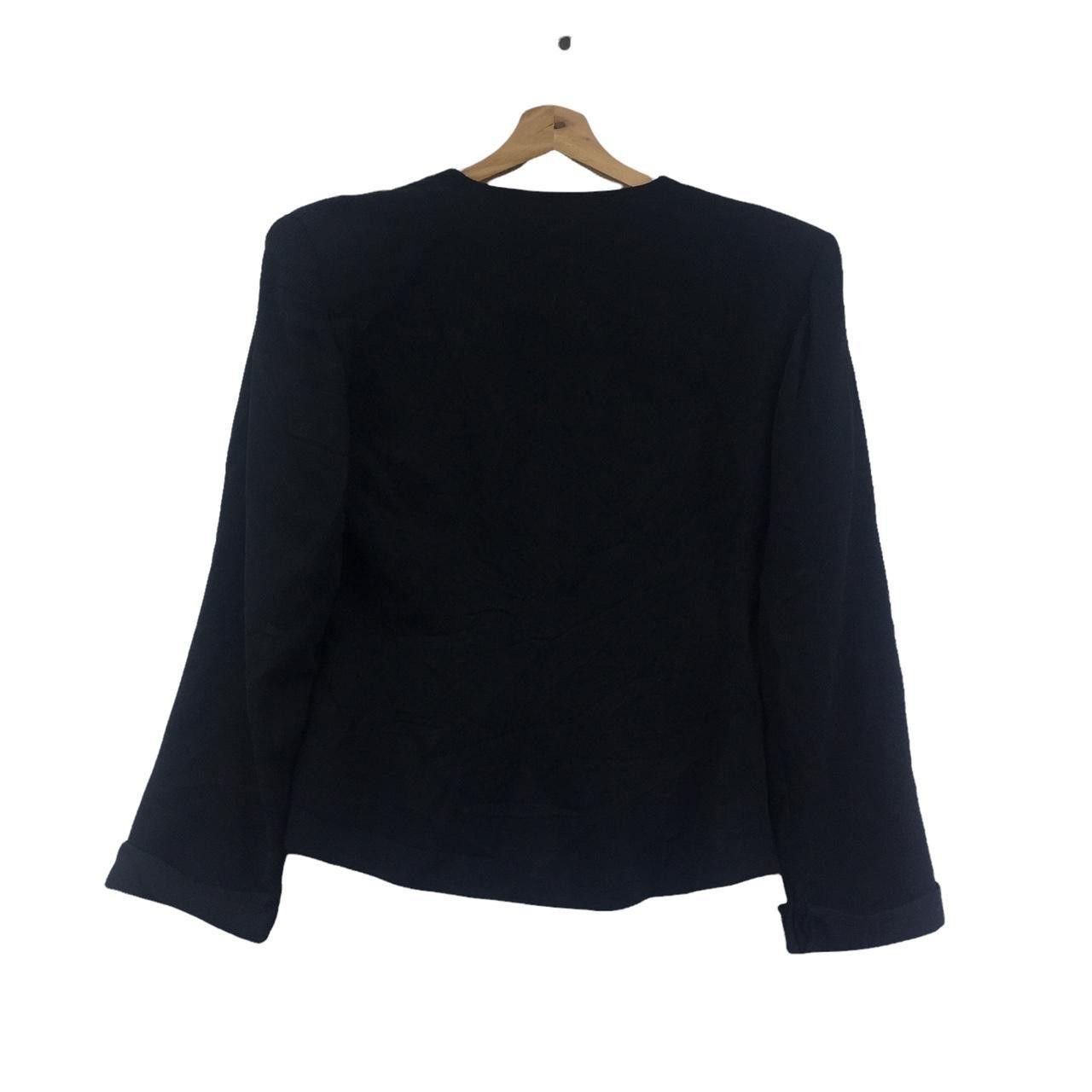 Vintage Vtg 90’ NORMA KAMALI PARIS Minimalist Black Blouse Sport Size S / US 4 / IT 40 - 4 Thumbnail