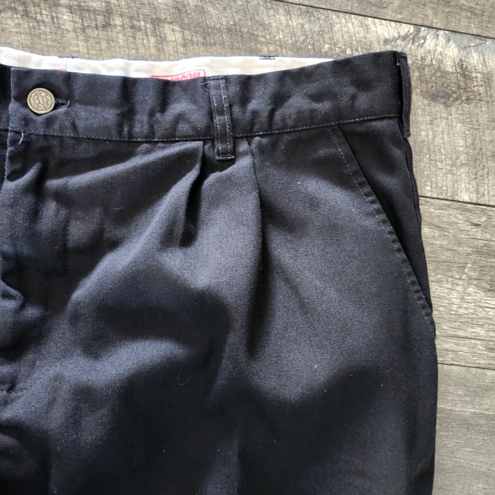 Vintage VINTAGE Simpson Racing Pants Mens 42x28 Black Pleated USAC Embroidered USA Made Pants Size US 36 / EU 52 - 4 Thumbnail