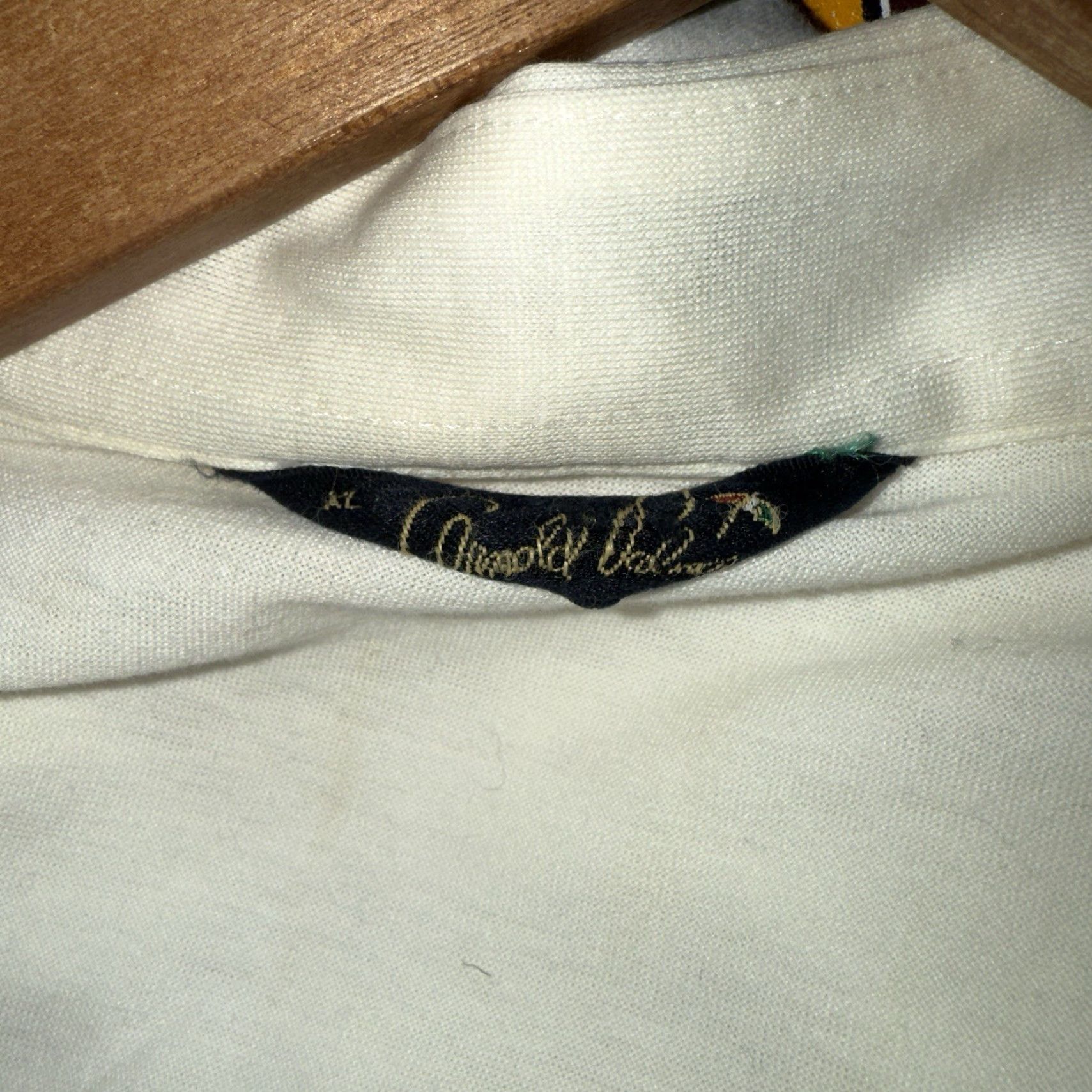 Vintage VINTAGE Polo Golf Arnold Palmer Striped Cotton Polo Shirt Mens Size L White Size US L / EU 52-54 / 3 - 4 Thumbnail