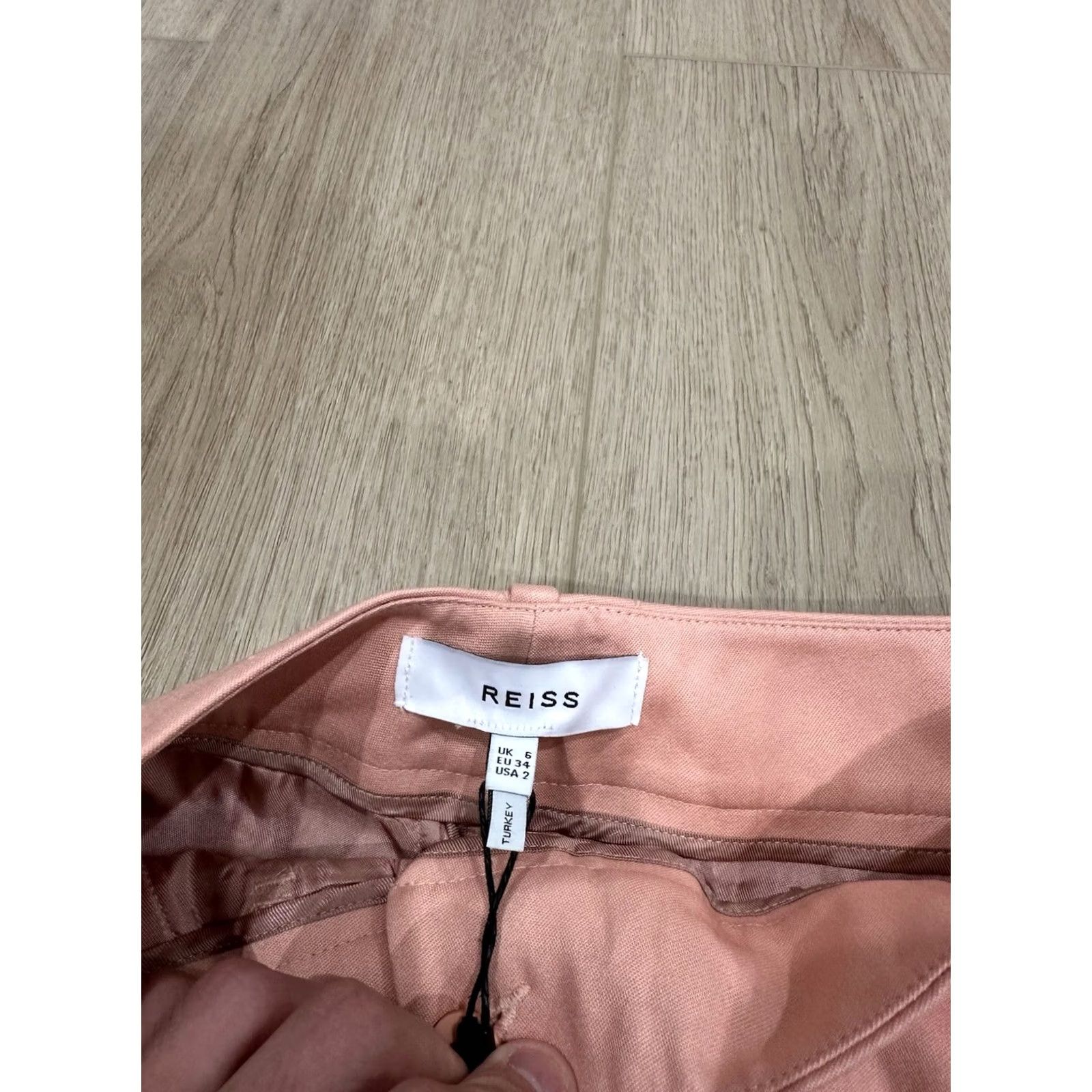Reiss Reiss Pants Pink Crop Tapered Pleated Size 2US Womens Size 26" / US 2 / IT 38 - 5 Thumbnail