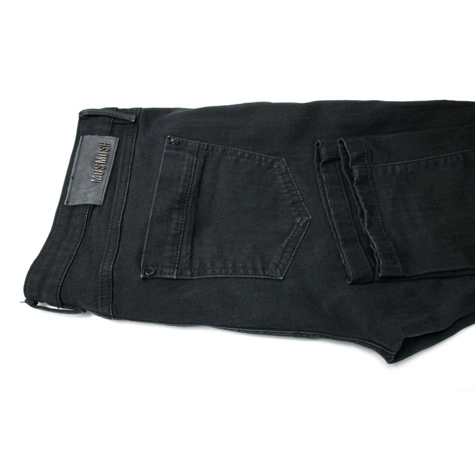 Vintage MOS MOSH Women's Jeans W32 Slim Fit Black Denim Zip Fly Size 24" / US 00 / IT 34 - 5 Thumbnail