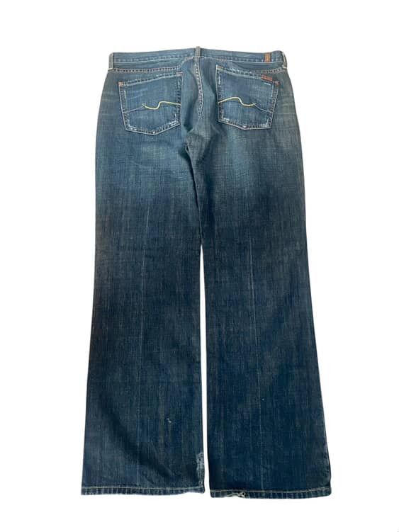 Japanese Brand Vintage Bootcut/Baggy Fitting Jeans Size US 36 / EU 52 - 2 Thumbnail