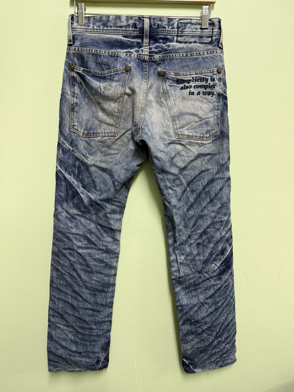 Japanese Brand Very Rare Blue Way Japanese Jeans Size US 31 - 5 Thumbnail