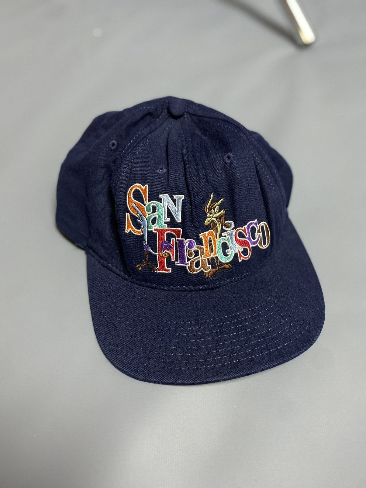 Vintage VTG 90s Looney Tunes San Francisco Hat Cap SnapBack Usa Blue Size ONE SIZE - 1 Thumbnail