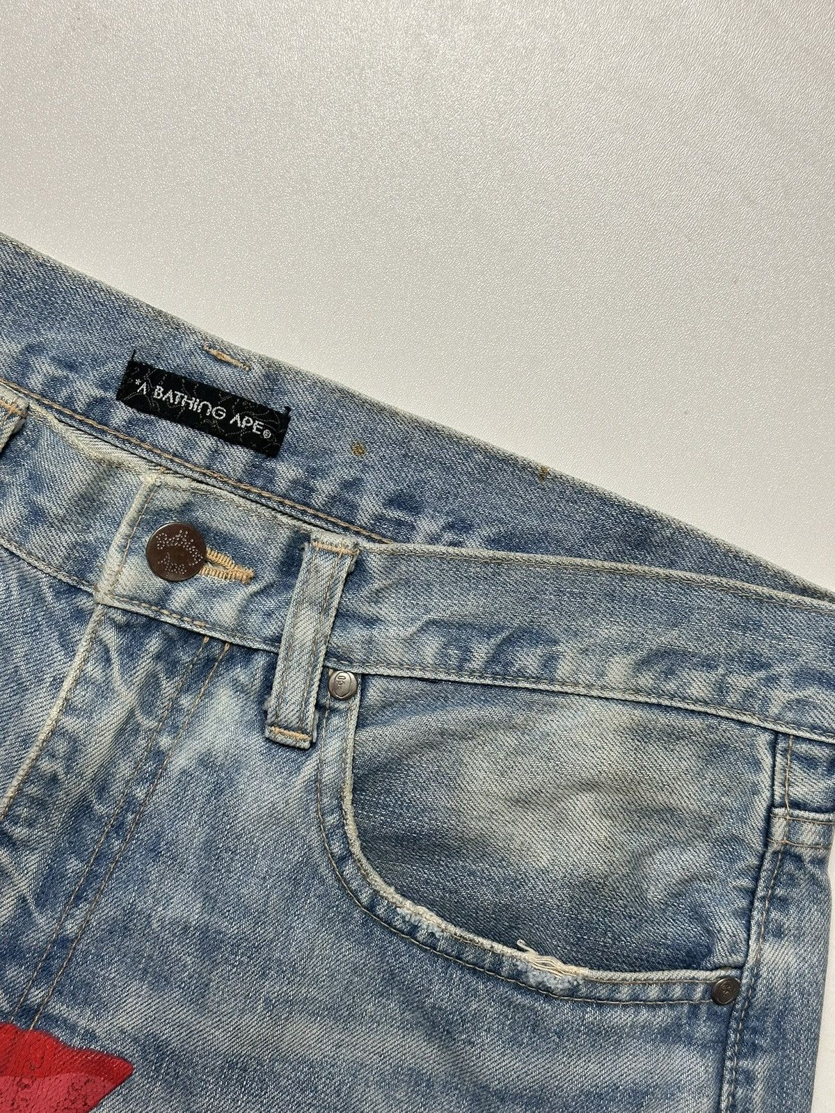 Bape Vintage Bape Twin Sta Camo Jorts Size US 32 / EU 48 - 5 Thumbnail