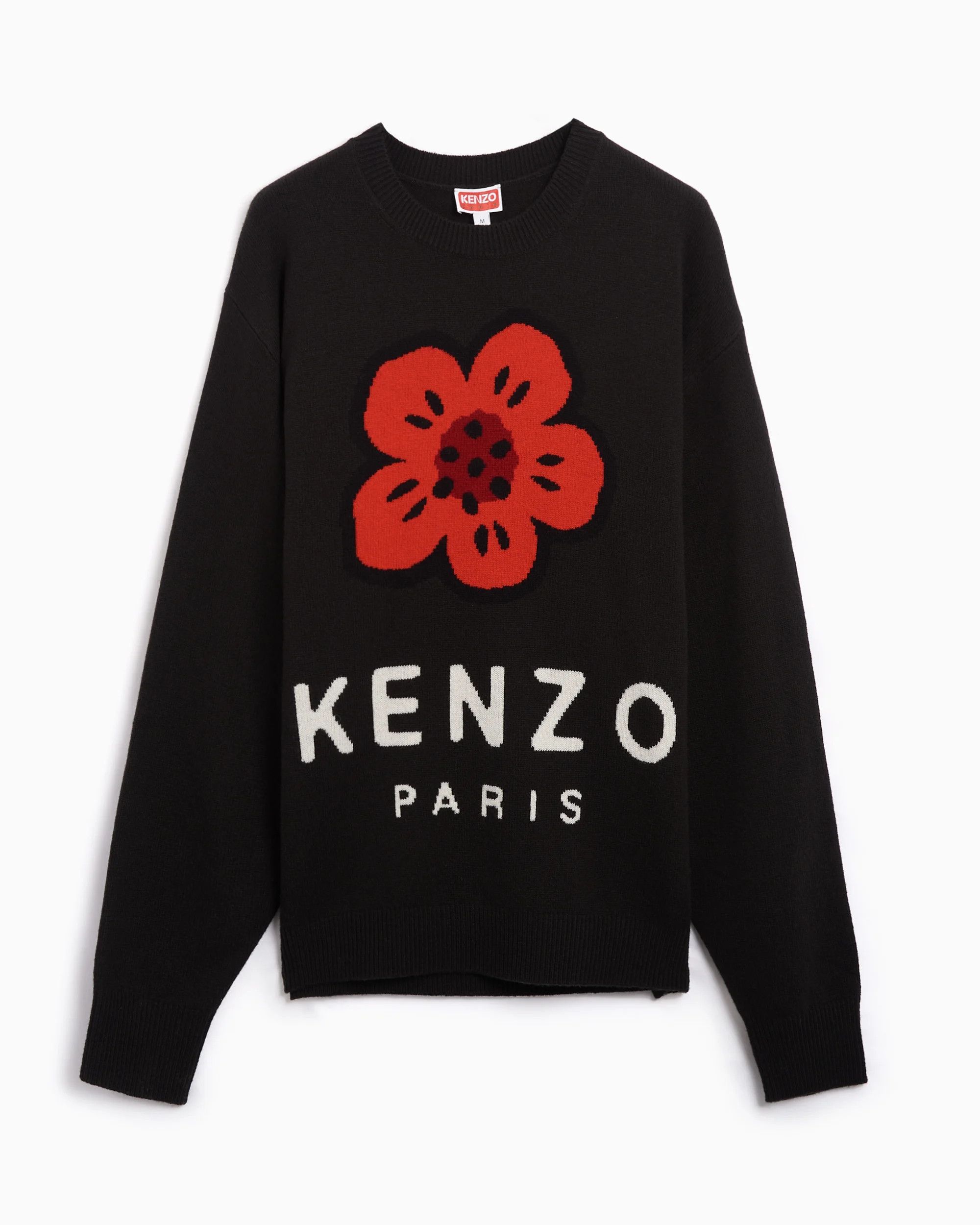 Kenzo o1s22i1n0125 Boke Flower Wool Sweater in Black Size US M / EU 48-50 / 2 - 1 Thumbnail