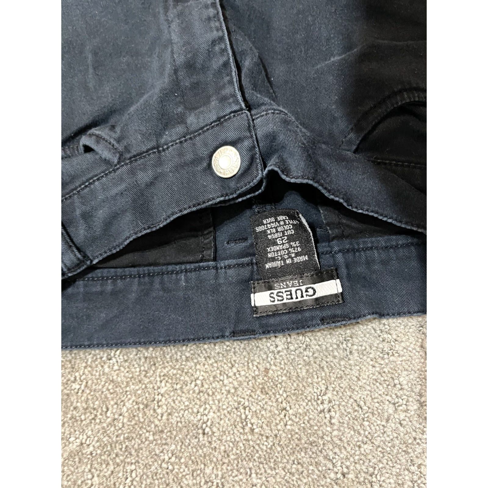 Guess VINTAGE GUESS Women Jeans Blue Straight Leg 29 Regular Mid-Rise Lightweight 29 In. Mens/Girls/Womens (choose appropriate end) Size 29" - 5 Thumbnail