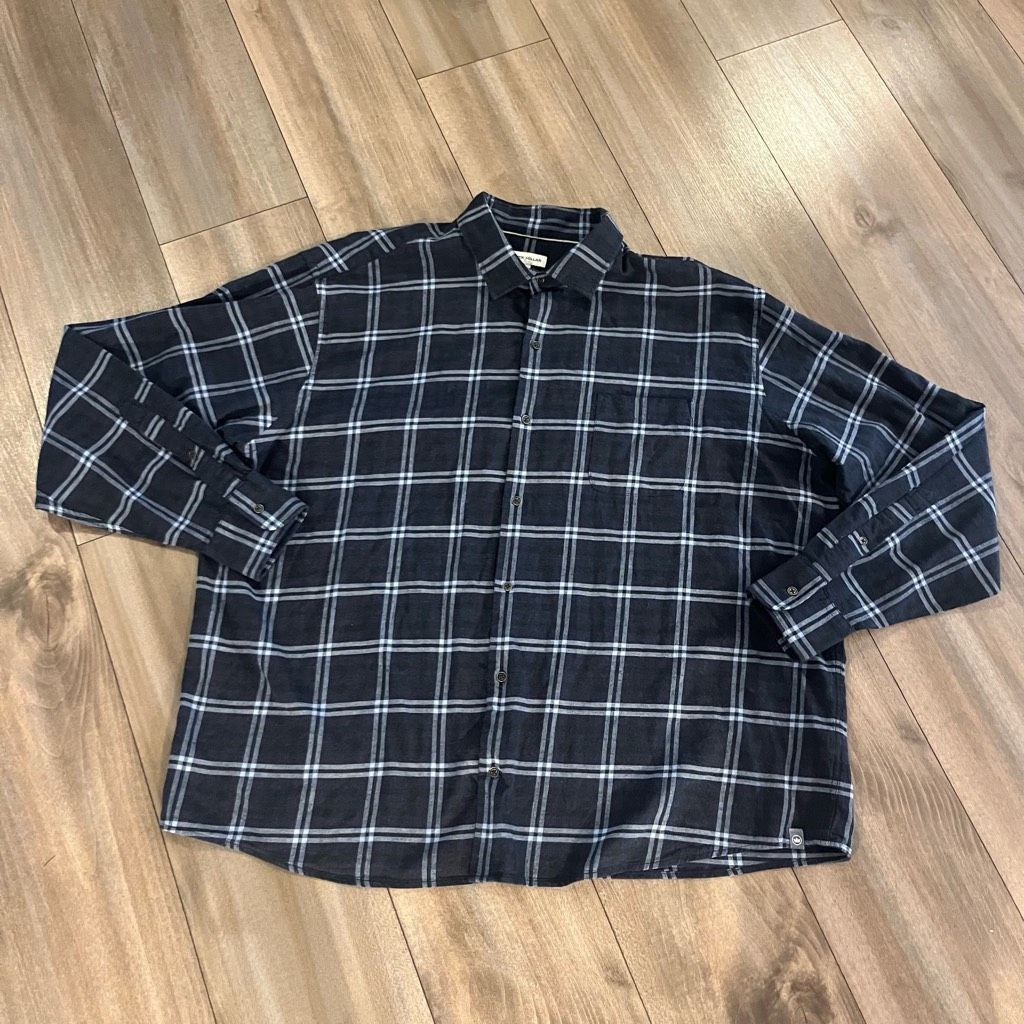 Peter Millar Peter Millar Blue Plaid Flannel Buttonup Men XXL Bin N-39 Size US XXL / EU 58 / 5 - 1 Thumbnail
