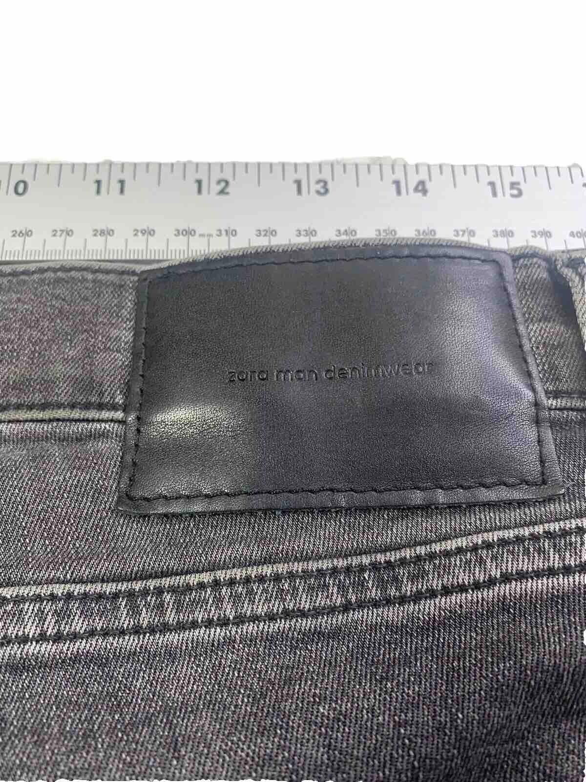 Zara Zara Jeans Men 32 Black Denim Medium Wash Pants Size US 32 / EU 48 - 9 Thumbnail