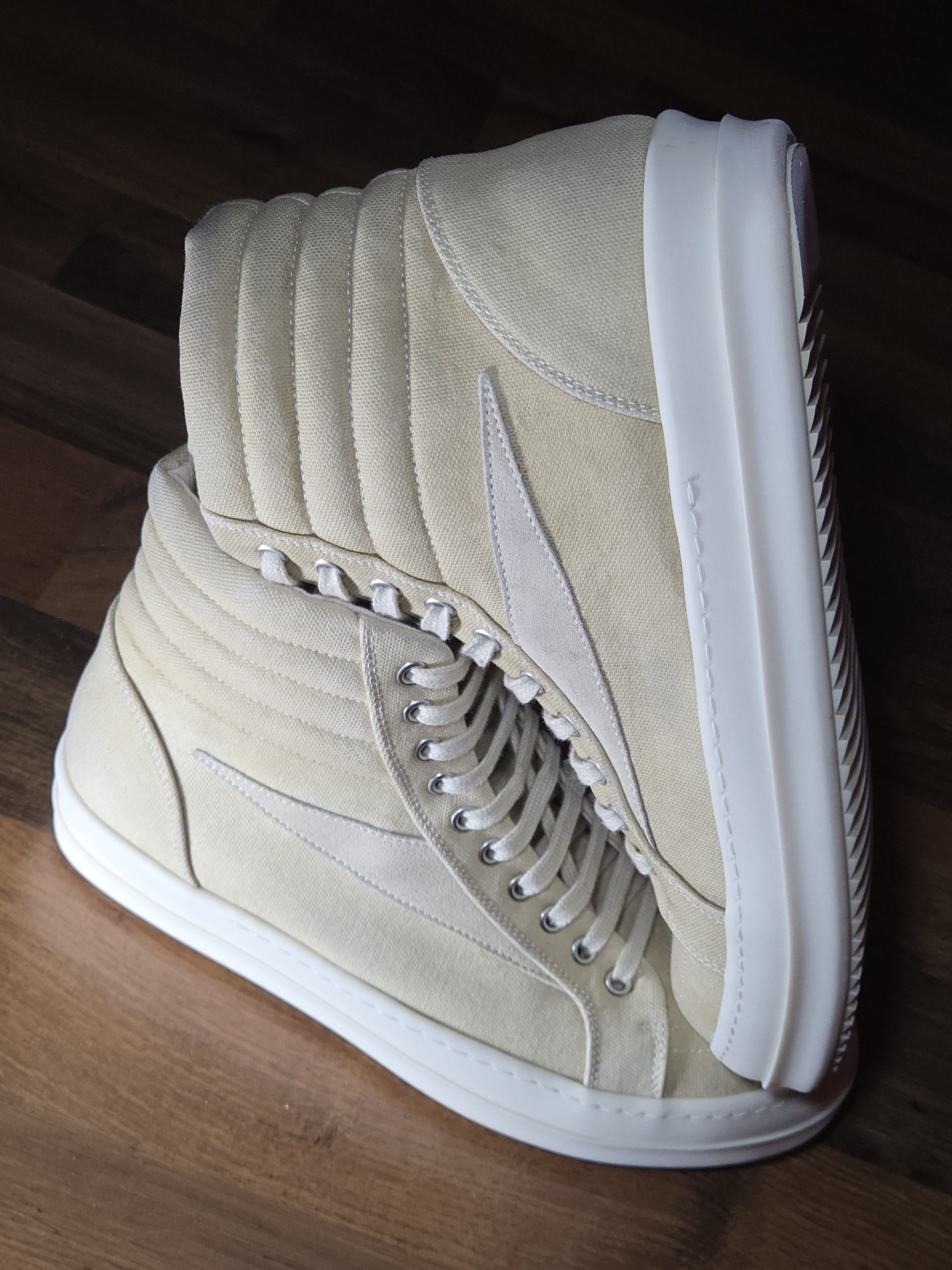 Rick Owens Drkshdw Rick Owens DRKSHDW Vans Hollywood Vintage High Sneakers Size US 9 / EU 42 - 1 Thumbnail