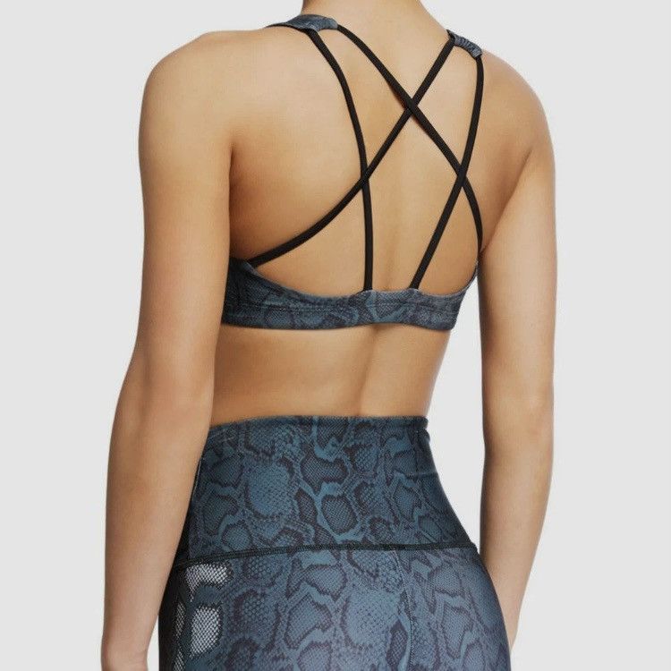 Other NEW Mundra Snakeskin Strappy Sports Bra Size S / US 4 / IT 40 - 2 Thumbnail