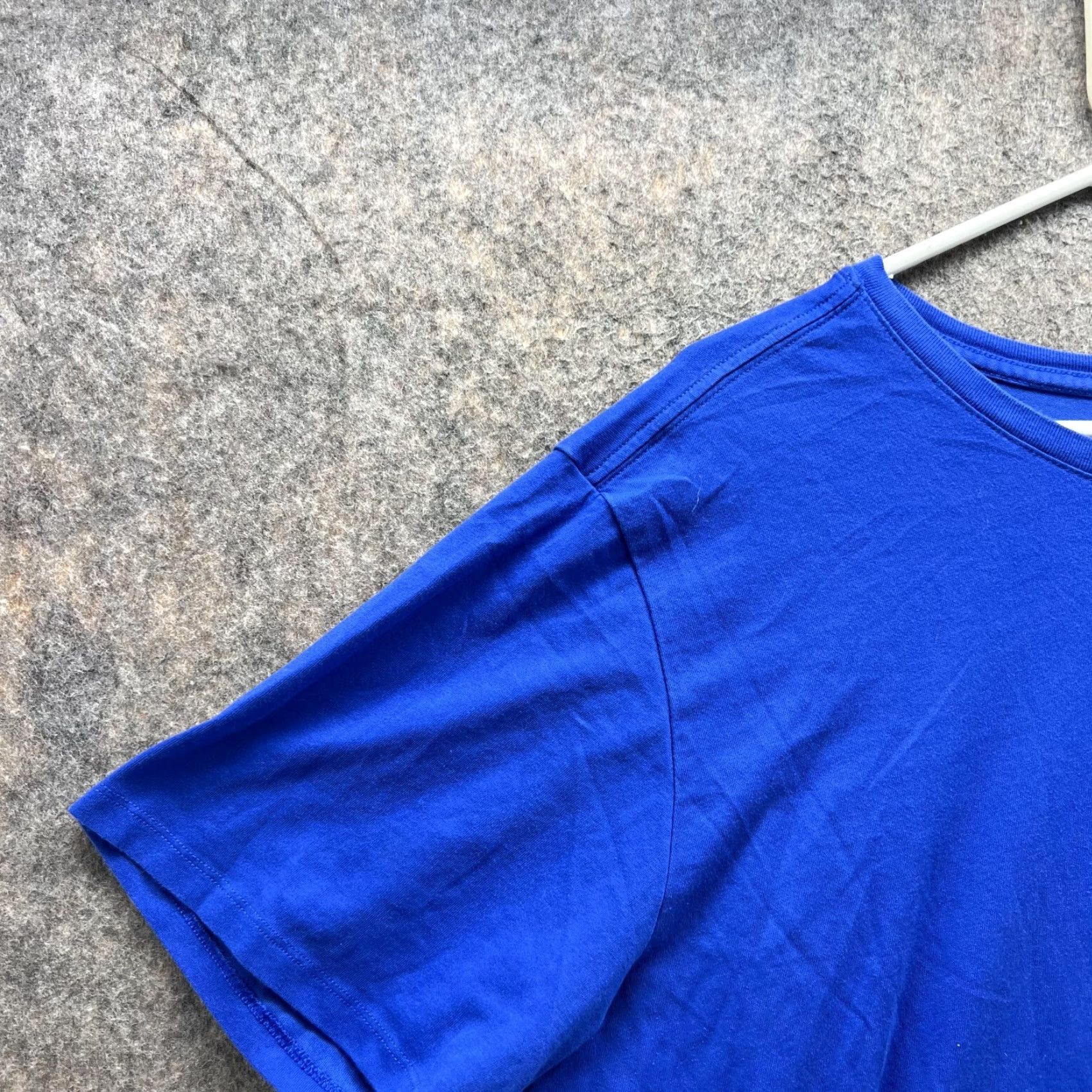 Nike Nike Shirt Men XXL Blue Dri-Fit Crewneck Short Sleeve Swoosh Logo Nike Dri-FIT Training Running Moisture Wicking Casual Athletic T-Shirt Size US XXL / EU 58 / 5 - 3 Thumbnail