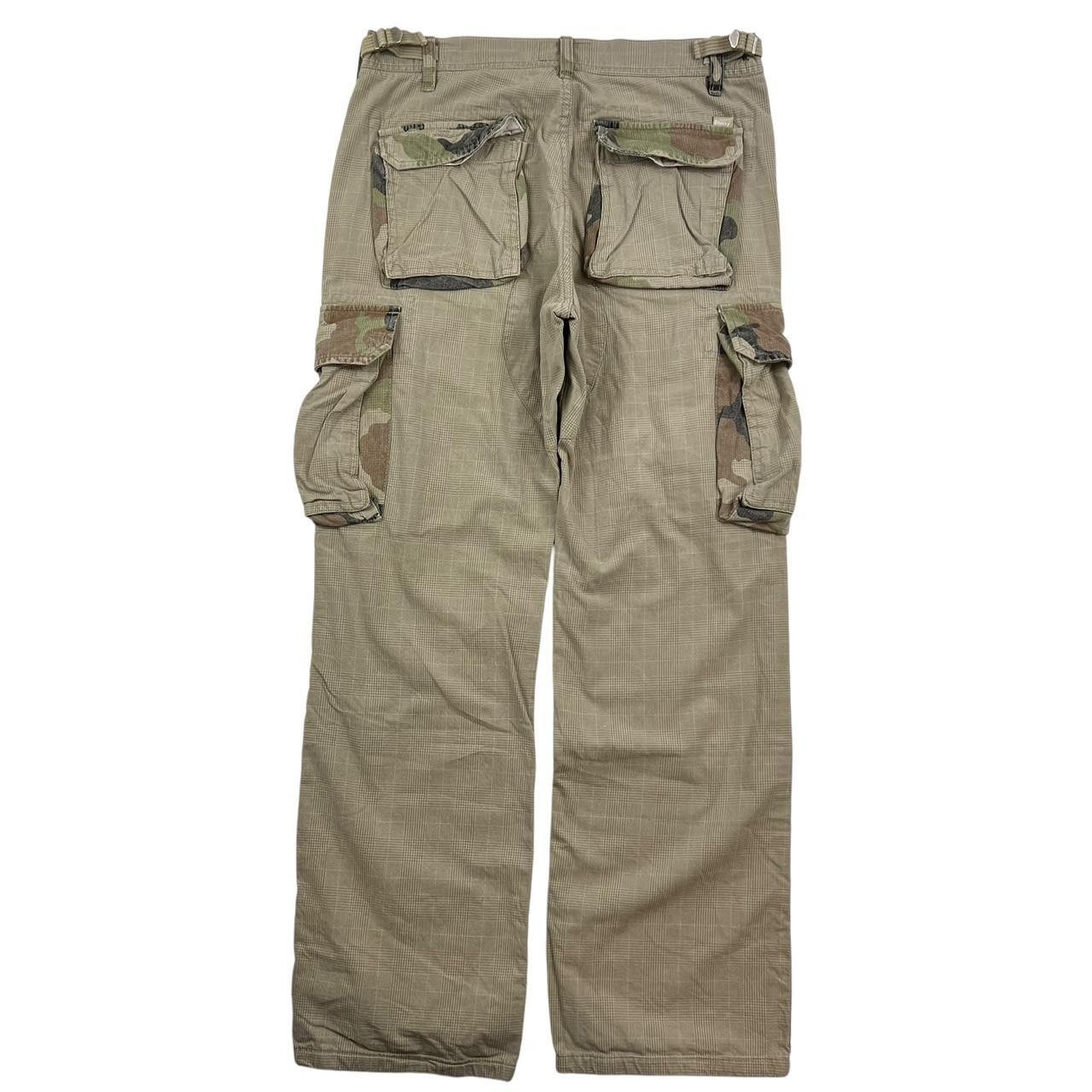 Stussy Vintage 2000s Stussy Camo Cargo Trousers - Waist: 31” Size US 31 - 1 Thumbnail