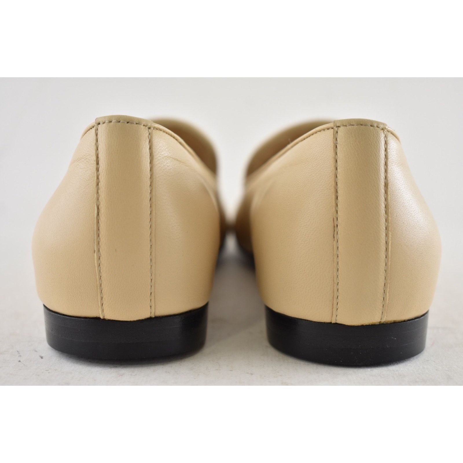 Chanel Chanel 18A Beige Lambskin Pearl Crystal CC Logo Moccasin Size US 6 / IT 36 - 14 Thumbnail
