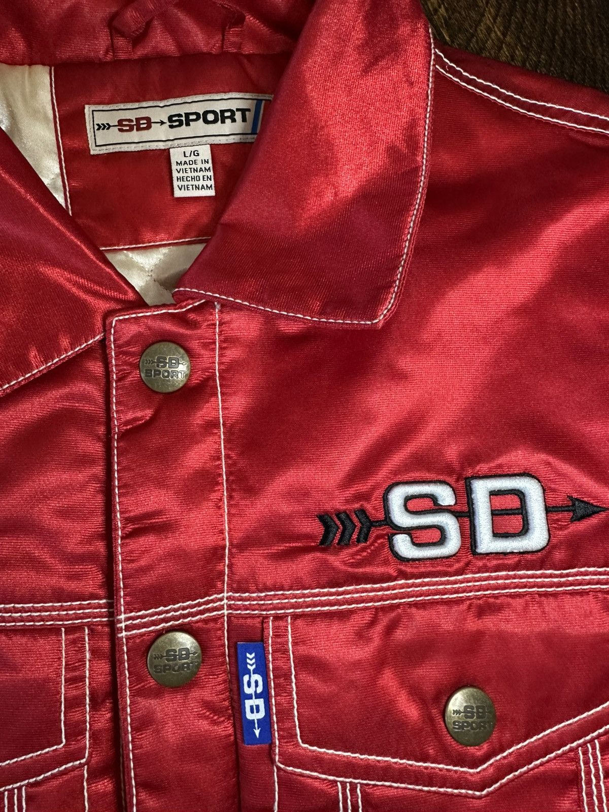Other SD Sport Red Peppers Satin Men’s Jacket-Size Large Size US L / EU 52-54 / 3 - 4 Thumbnail
