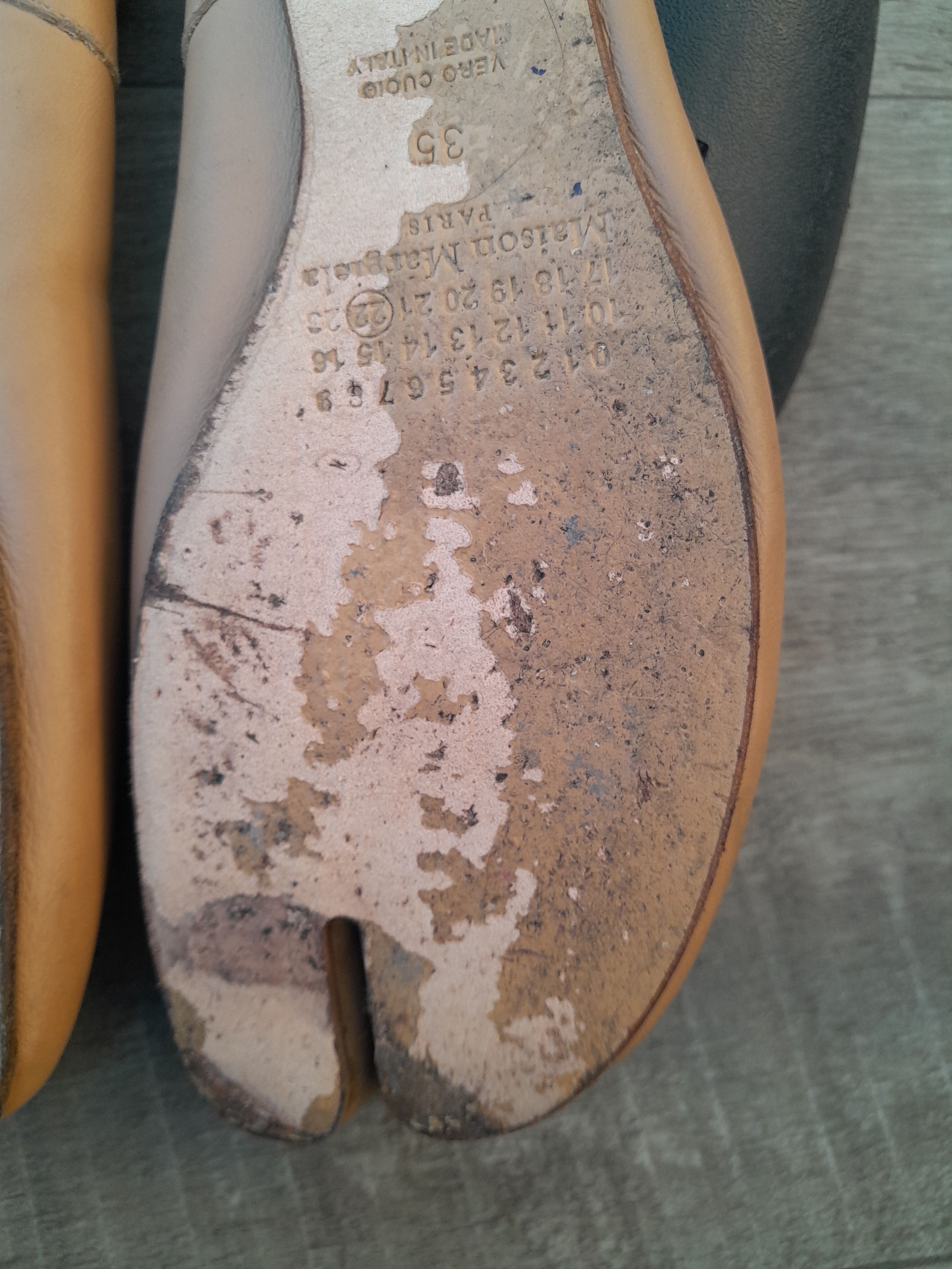 Maison Margiela Tabi leather ballet flats Size US 5 / IT 35 - 14 Thumbnail