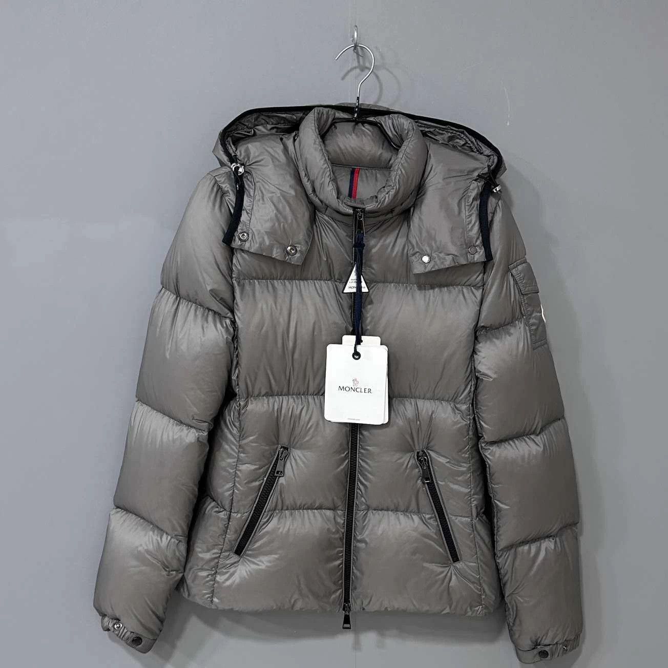 Moncler Moncler Fourmi Gray Hooded Down Coat 1 Size S / US 4 / IT 40 - 1 Thumbnail