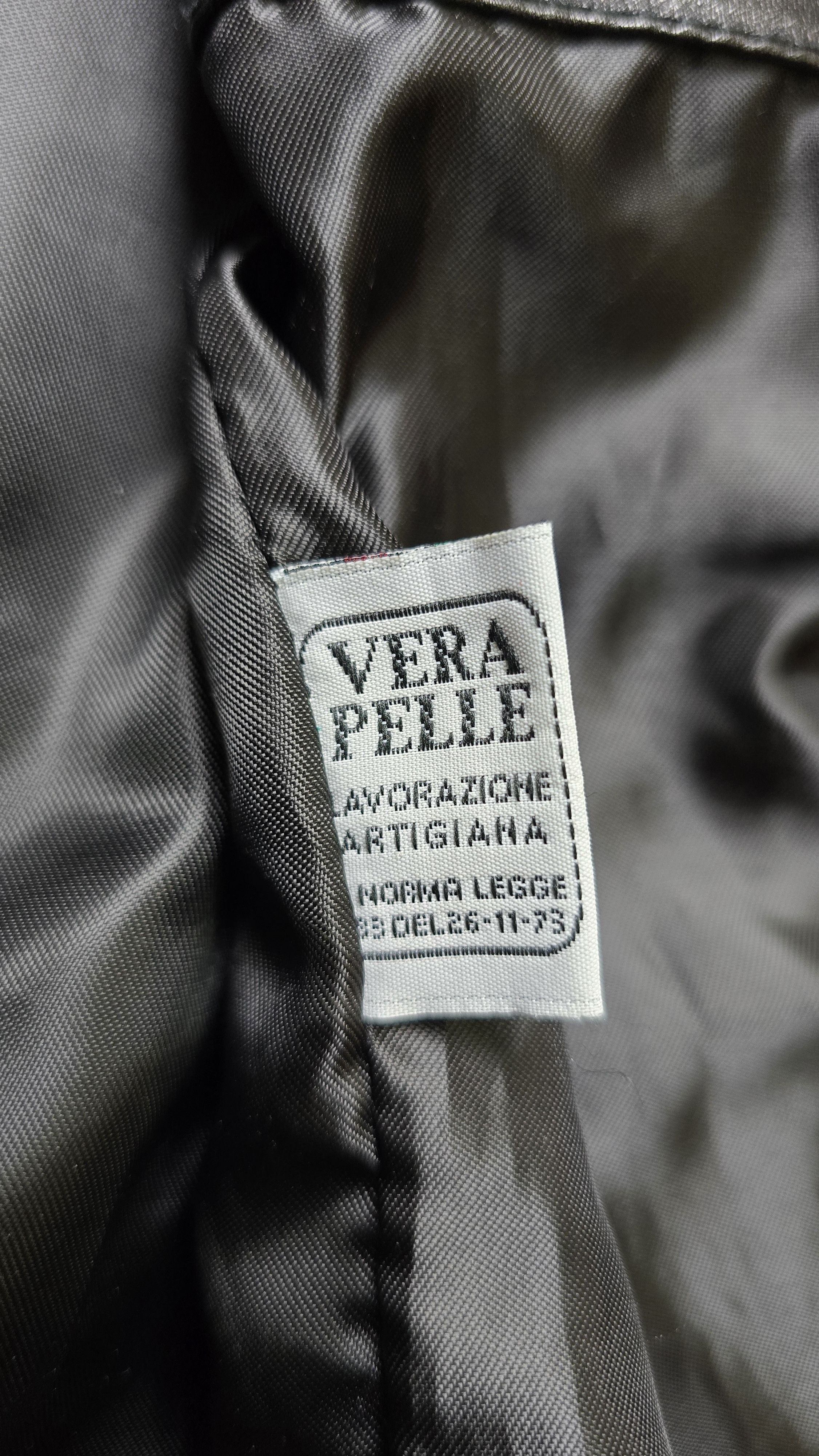 Other Floriani Vera Pelle Leather Bomber Jacket Full Zip Military Size US XL / EU 56 / 4 - 20 Thumbnail