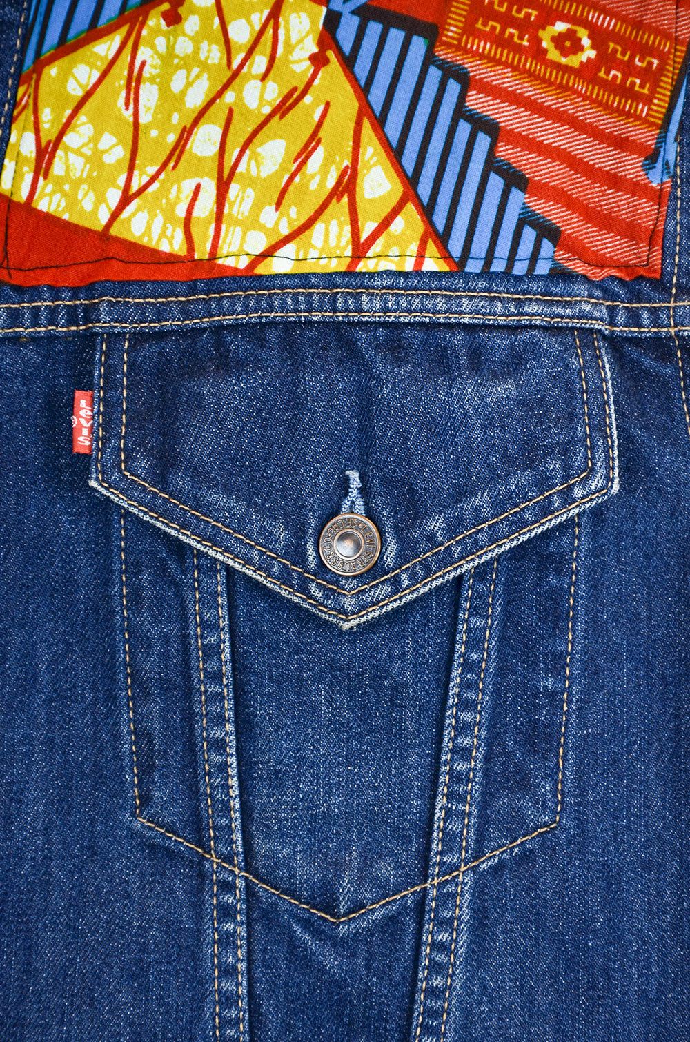 Levi's Levi’s 70500 XXL Denim Vest – Vintage Patchwork Size US XXL / EU 58 / 5 - 2 Thumbnail