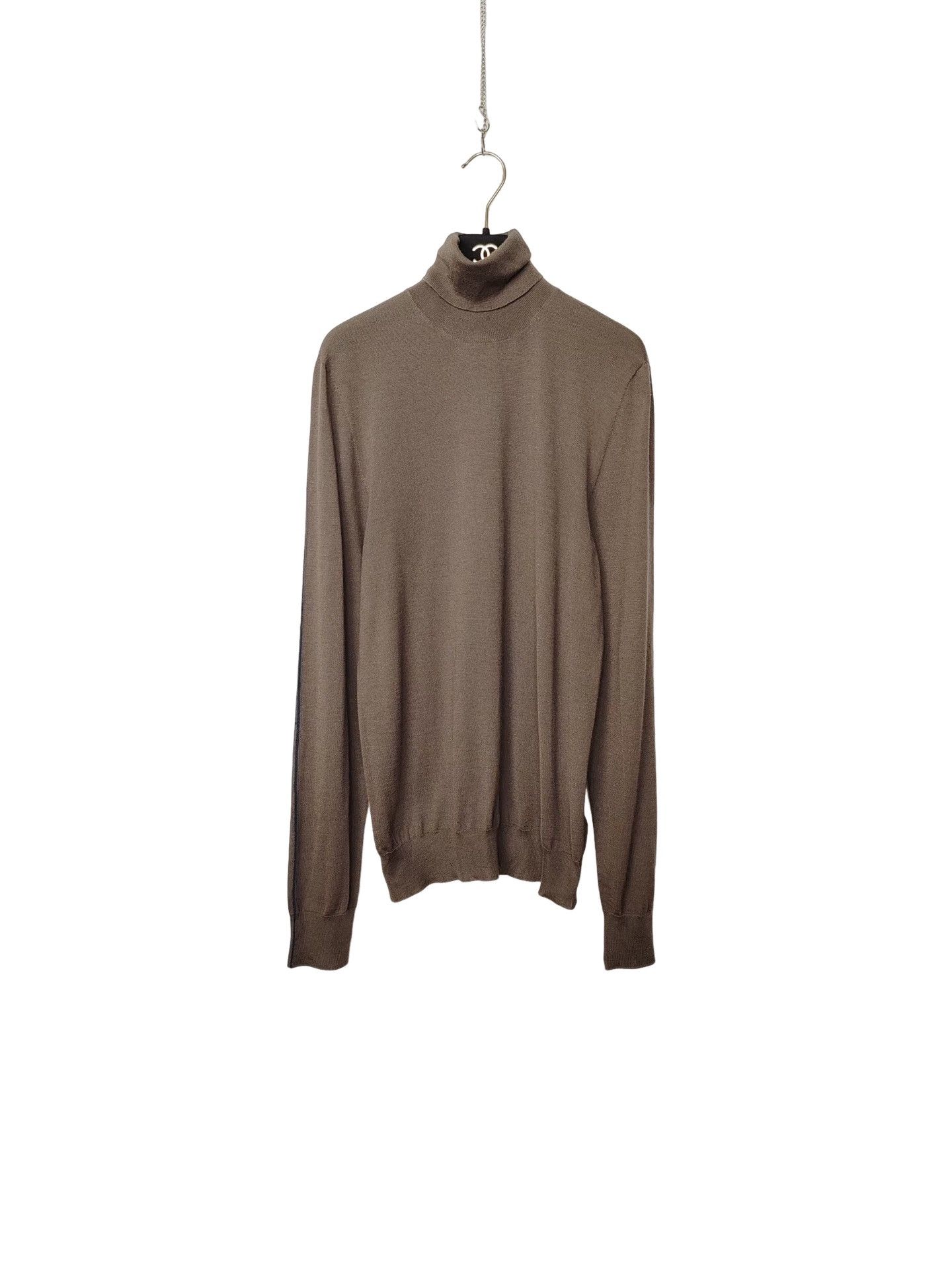 Hermes Hermes Brown Cashmere Silk Turtleneck Sweater Size S Size US S / EU 44-46 / 1 - 1 Thumbnail