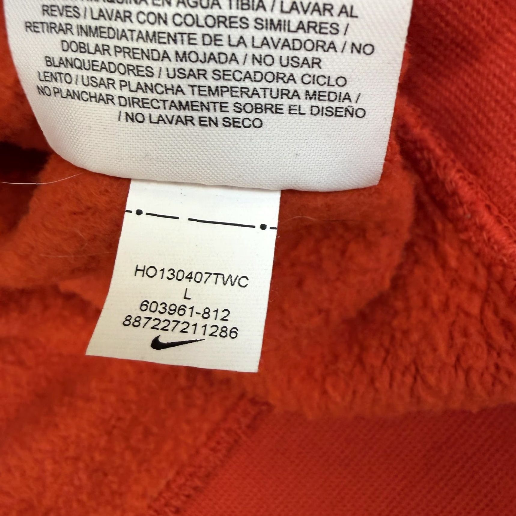 Nike Nike Sweatshirt Mens Large Red Pullover Fleece Big Swoosh Logo Crewneck Athletic Size US L / EU 52-54 / 3 - 7 Thumbnail
