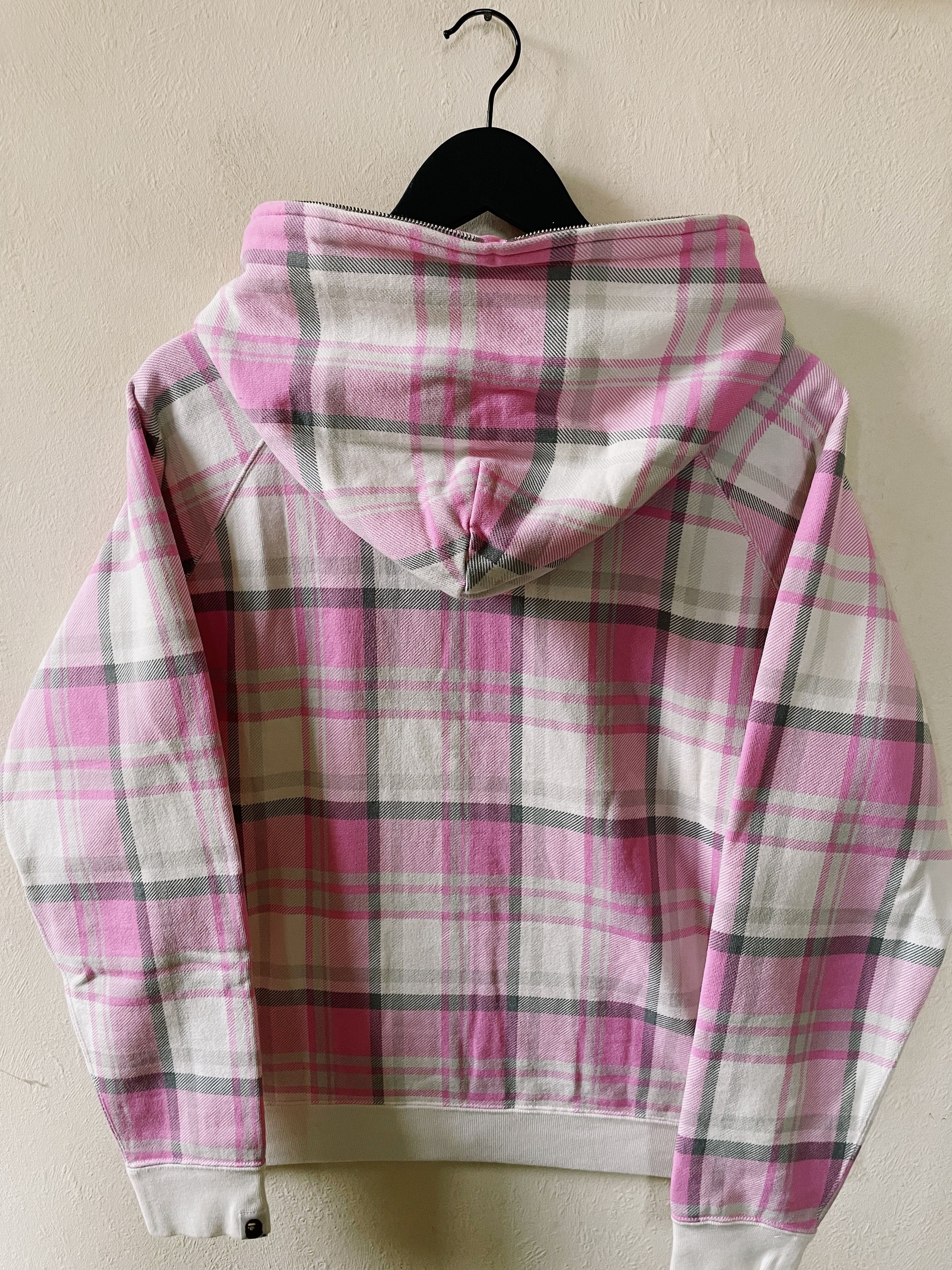 Bape Vintage Bape Kanazawa Limited Check Plaid Full zip Hoodie Size US S / EU 44-46 / 1 - 2 Thumbnail