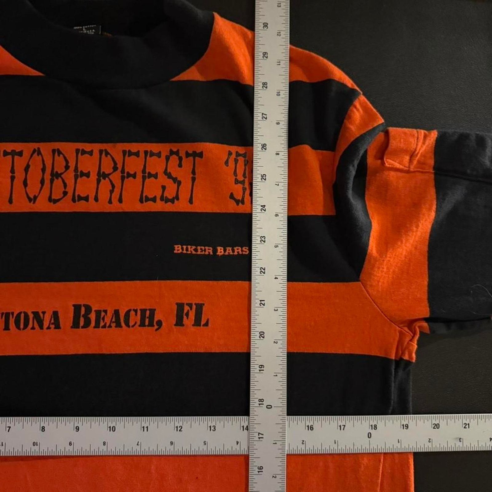Harley Davidson Vintage 90s Biketoberfest Striped Men's M Longsleeve Size US M / EU 48-50 / 2 - 8 Thumbnail