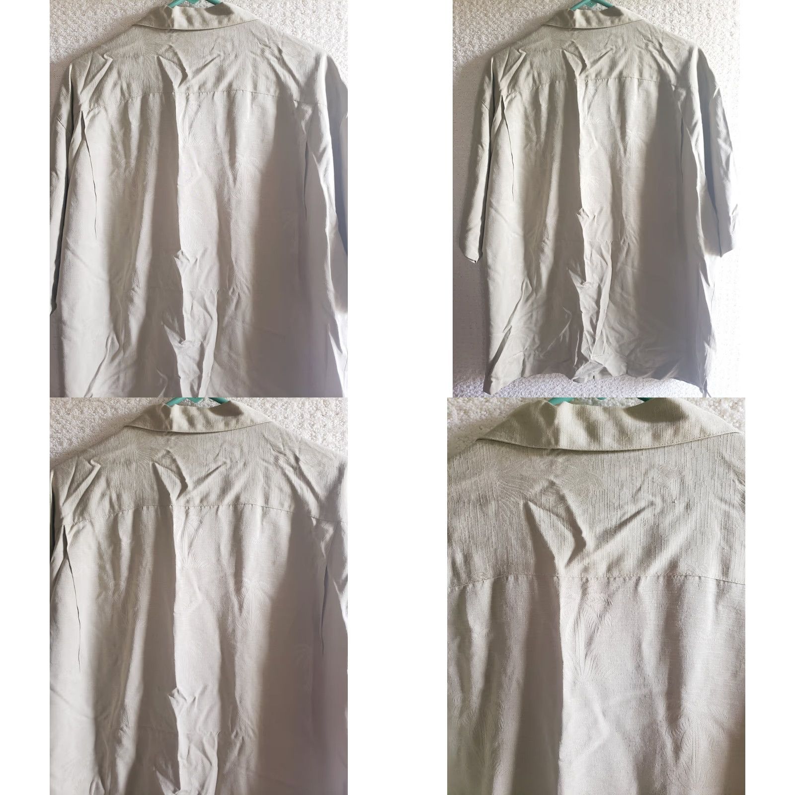 Tommy Bahama Tommy Bahama Shirt Mens L Silk Button-Down Short Sleeve Green 100% Silk Casual Beach Tropical Hawaii Size US L / EU 52-54 / 3 - 8 Thumbnail