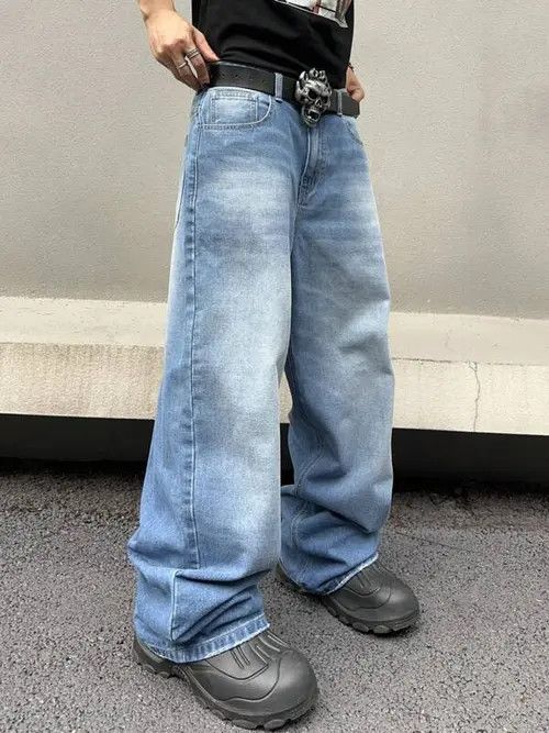 Jean Washed Baggy Denim Jeans Size US 32 / EU 48 - 3 Thumbnail