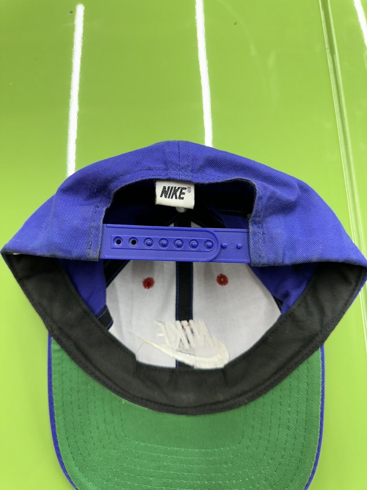 Nike × Vintage Vintage 90s Nike Swoosh SnapBack Hat Taiwan OG Size ONE SIZE - 15 Thumbnail