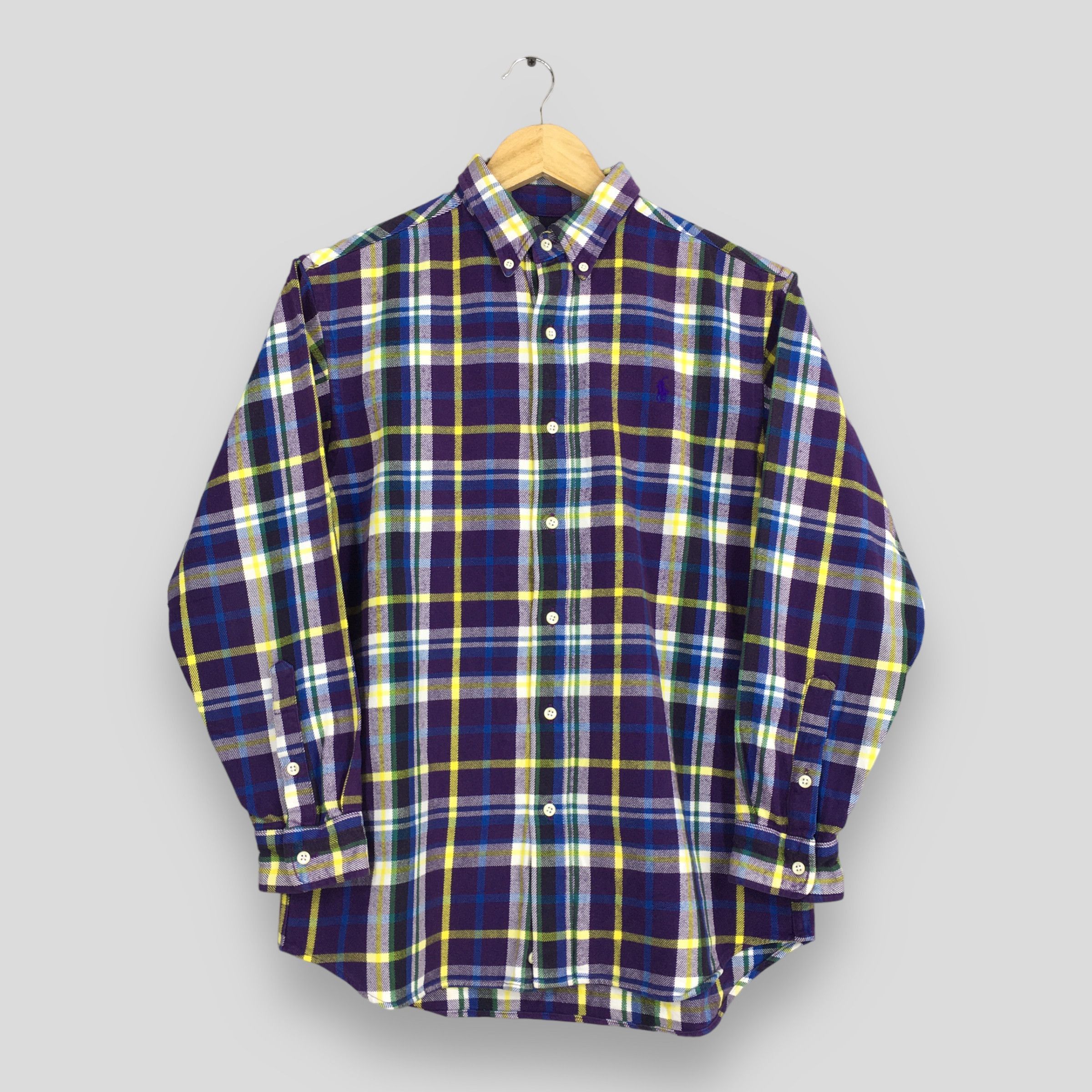 Polo Ralph Lauren Vintage 90's Polo Ralph Lauren Checkered Flannel Shirt S Size US S / EU 44-46 / 1 - 1 Thumbnail