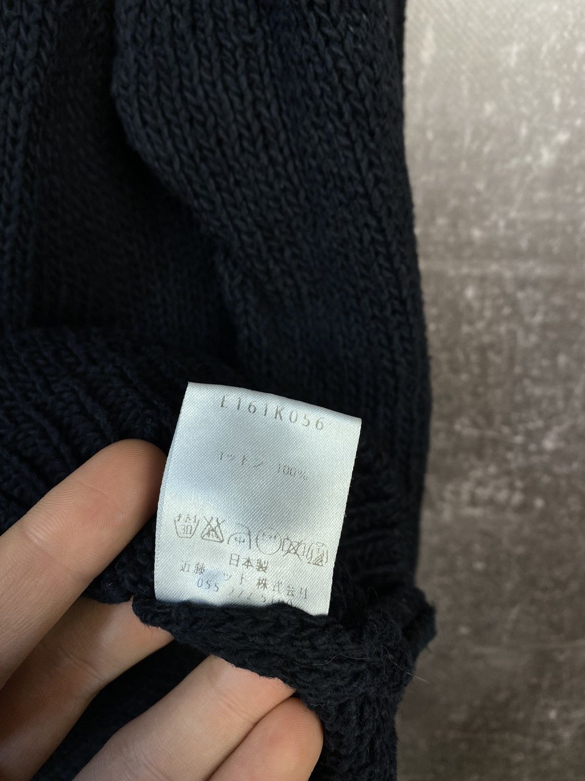 Designer × Japanese Brand Black knitted sweater Evam Eva Japan 🇯🇵 Size M / US 6-8 / IT 42-44 - 7 Thumbnail