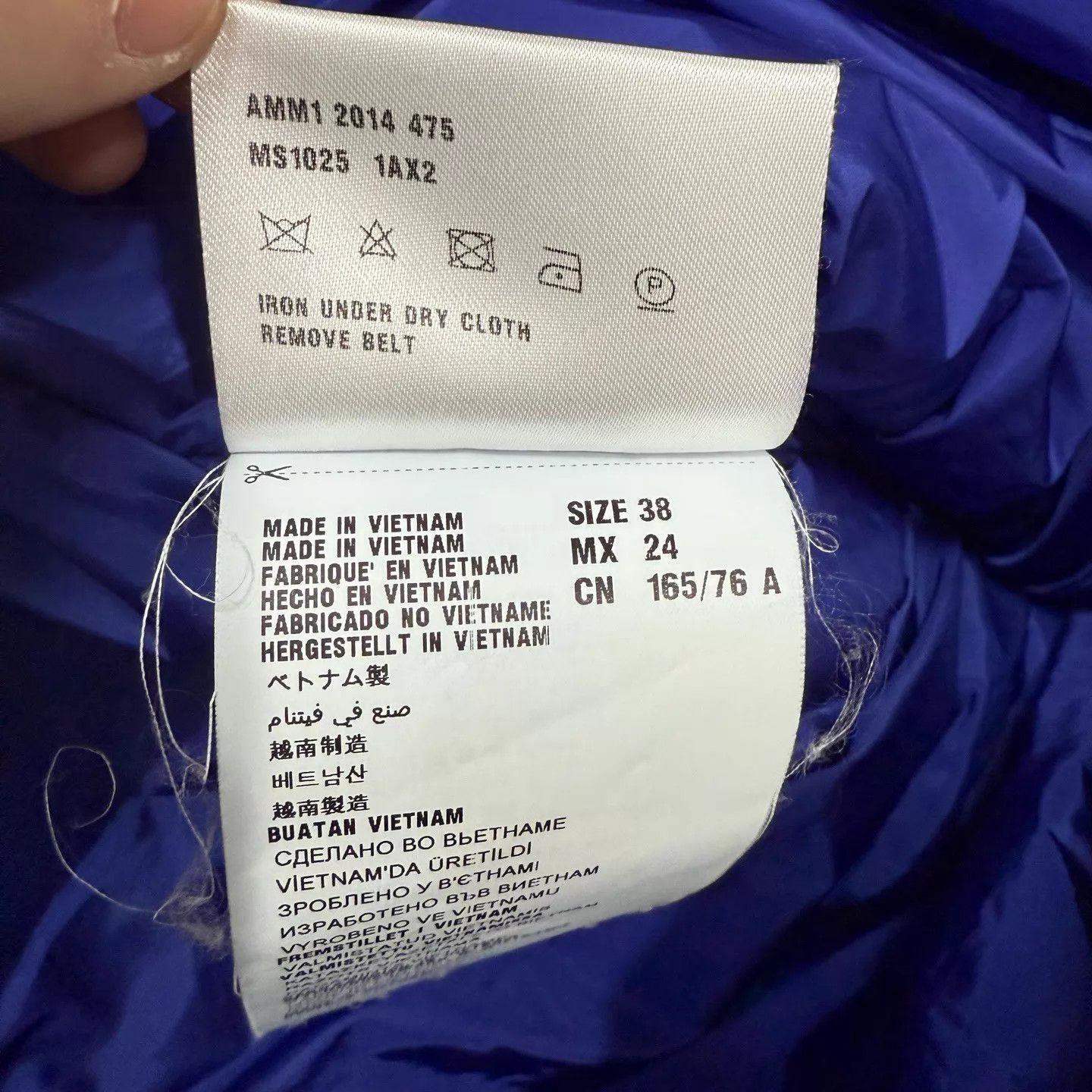 Miu Miu MIU MIU Blue Diamond Hooded Down Jacket Women's 38 99New Size XS / US 0-2 / IT 36-38 - 5 Thumbnail