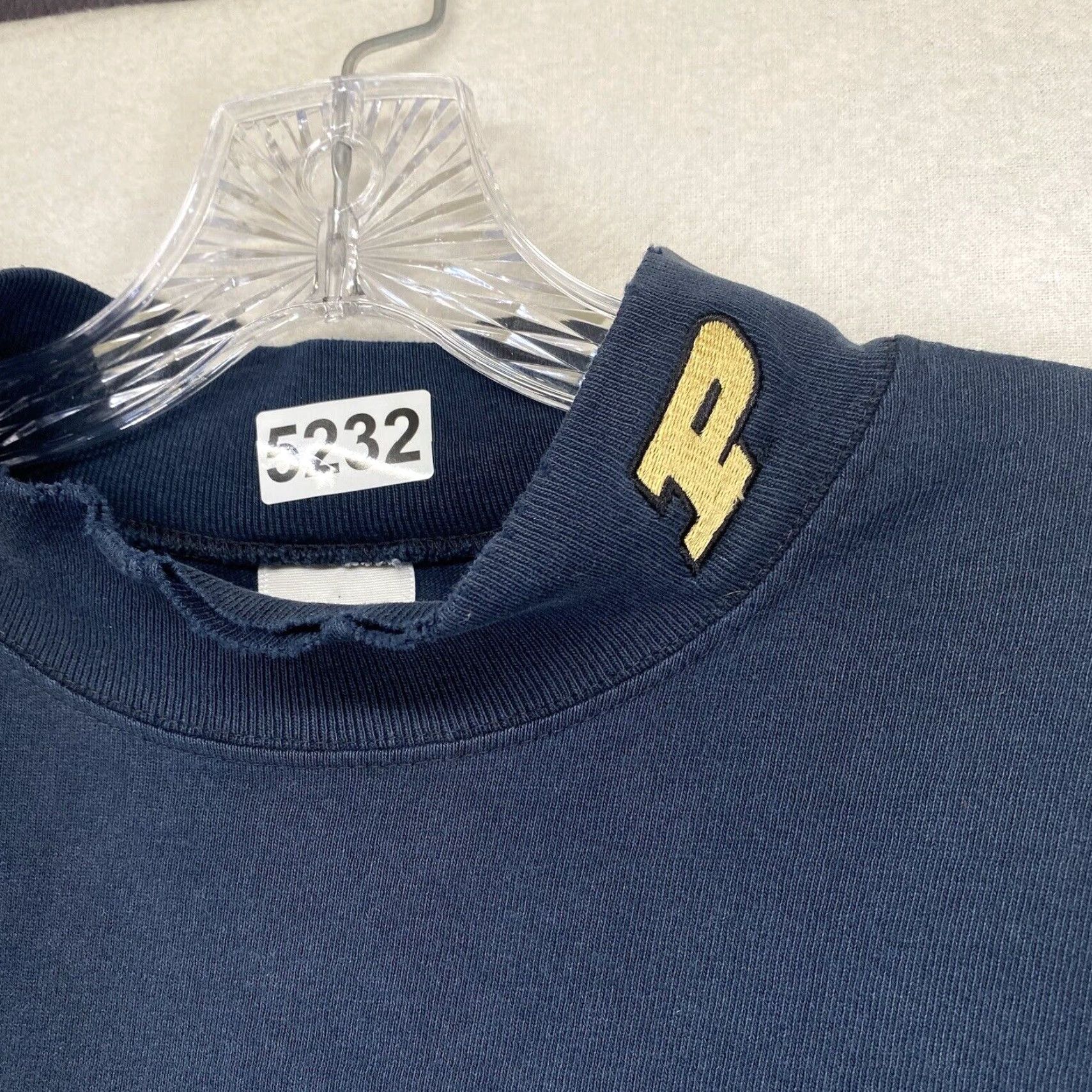 Vintage VINTAGE Cotton Deluxe Men's Pitt Panthers Embroidered Blue Mock Neck Knit Shirt Large Sports 90s Fans Size US L / EU 52-54 / 3 - 2 Thumbnail