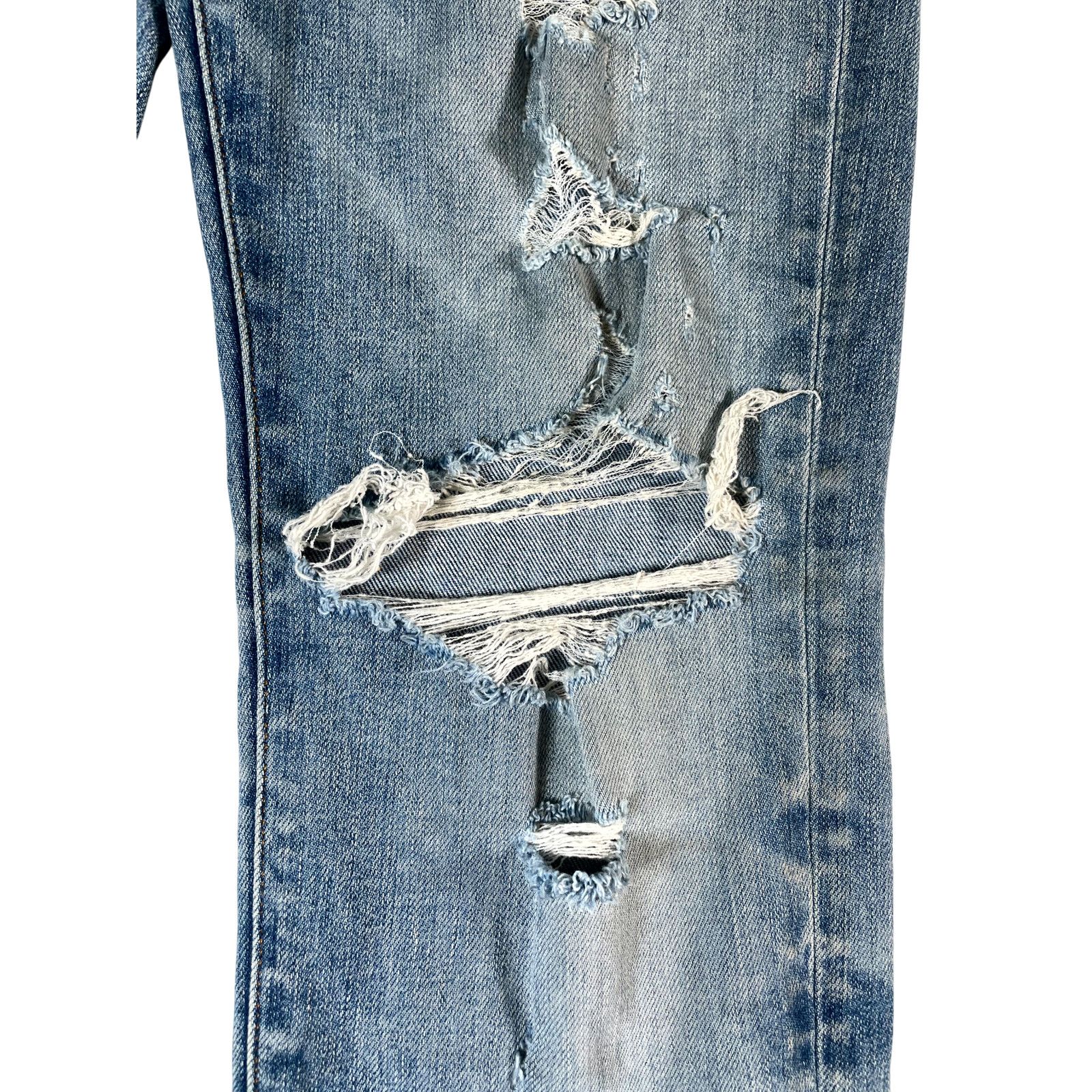 Amiri Amiri Denim Side Logo Light Wash Jeans Size US 34 / EU 50 - 7 Thumbnail